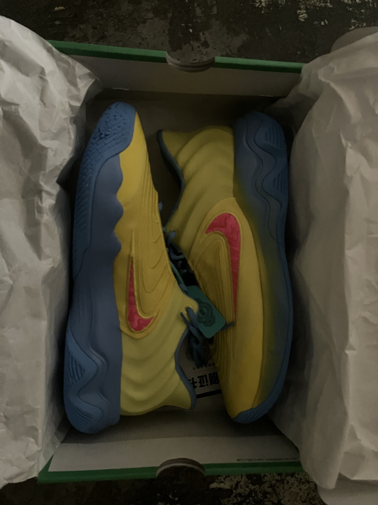 custom review-Nike Giannis Immortality 4 Slip-resistant Abrasion-resistant Low-top Basketball Shoes Men's Yellow Blue Найк Гианнис Immortality 4 Противоскользящие Устойчивые к истиранию Низкие Баскетбольные Кроссовки Мужские Желтый Синий