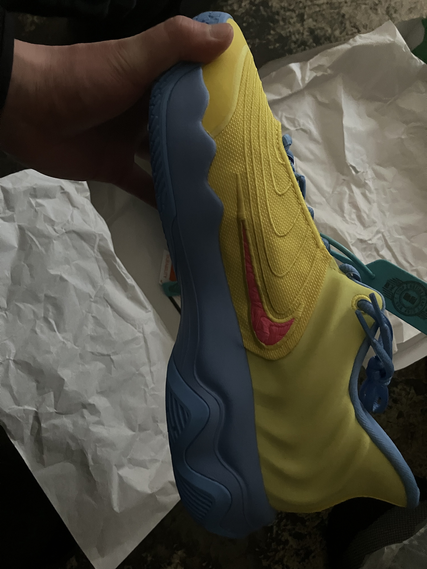 custom review-Nike Giannis Immortality 4 Slip-resistant Abrasion-resistant Low-top Basketball Shoes Men's Yellow Blue Найк Гианнис Immortality 4 Противоскользящие Устойчивые к истиранию Низкие Баскетбольные Кроссовки Мужские Желтый Синий