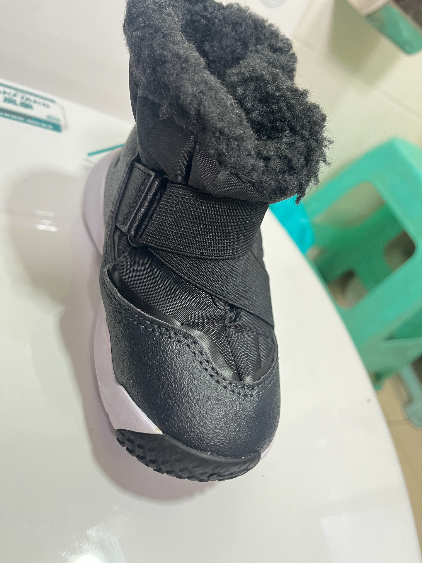 custom review-Nike Flex Advance Boot Устойчивый к истиранию Термическая Высокая Обувь для Малышей Черная для Младенцев и Малышей