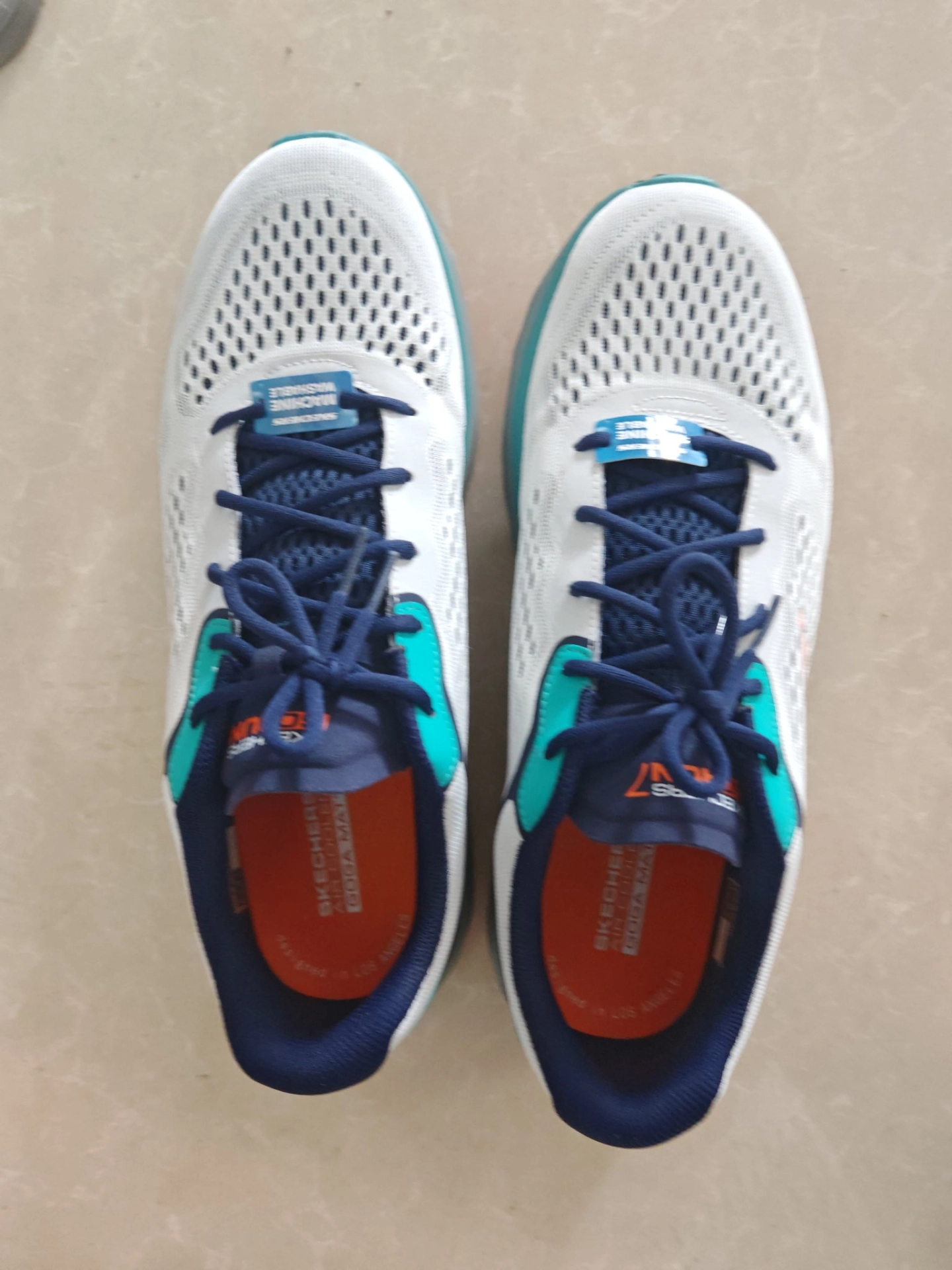 custom review-Skechers GO RUN 7,0 Low Топ Беговые кроссовки Мужской Серый Зеленый