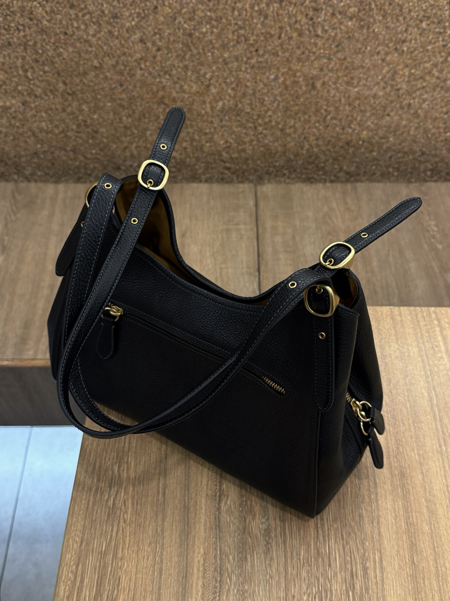 custom review-COACH Кожа Сумка через плечо Средняя Женская Черная