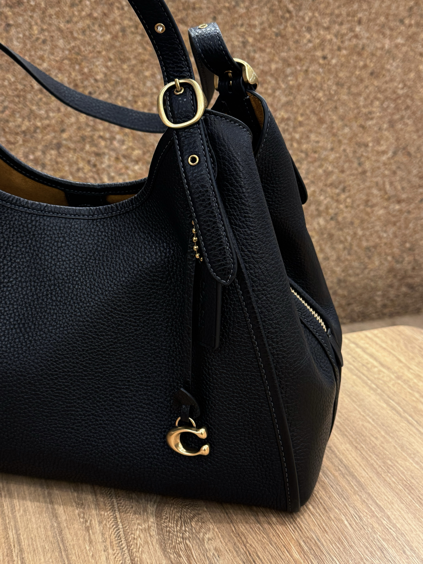 custom review-COACH Кожа Сумка через плечо Средняя Женская Черная