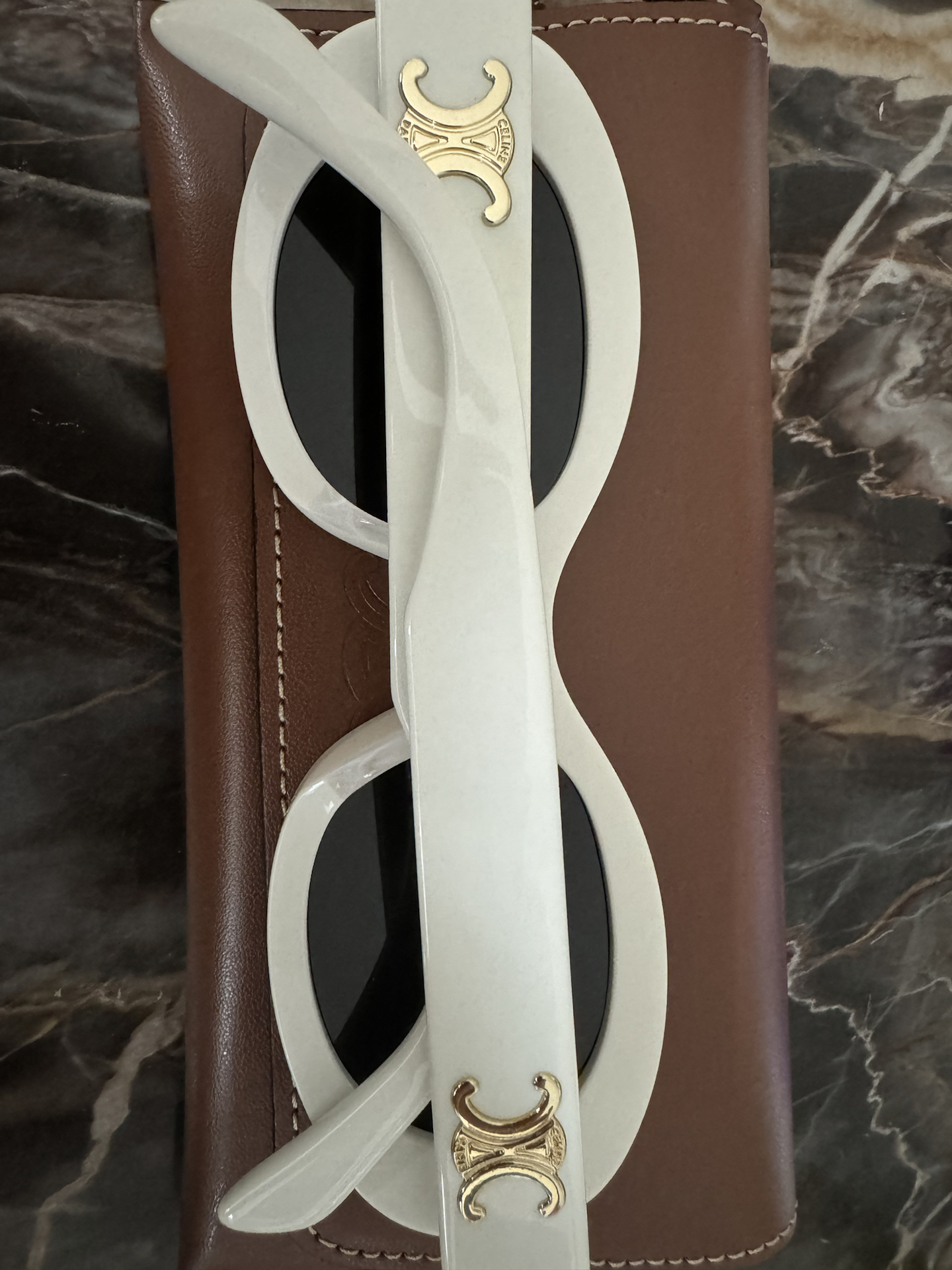custom review-Celine Бабочка Солнцезащитные очки Женские Белые