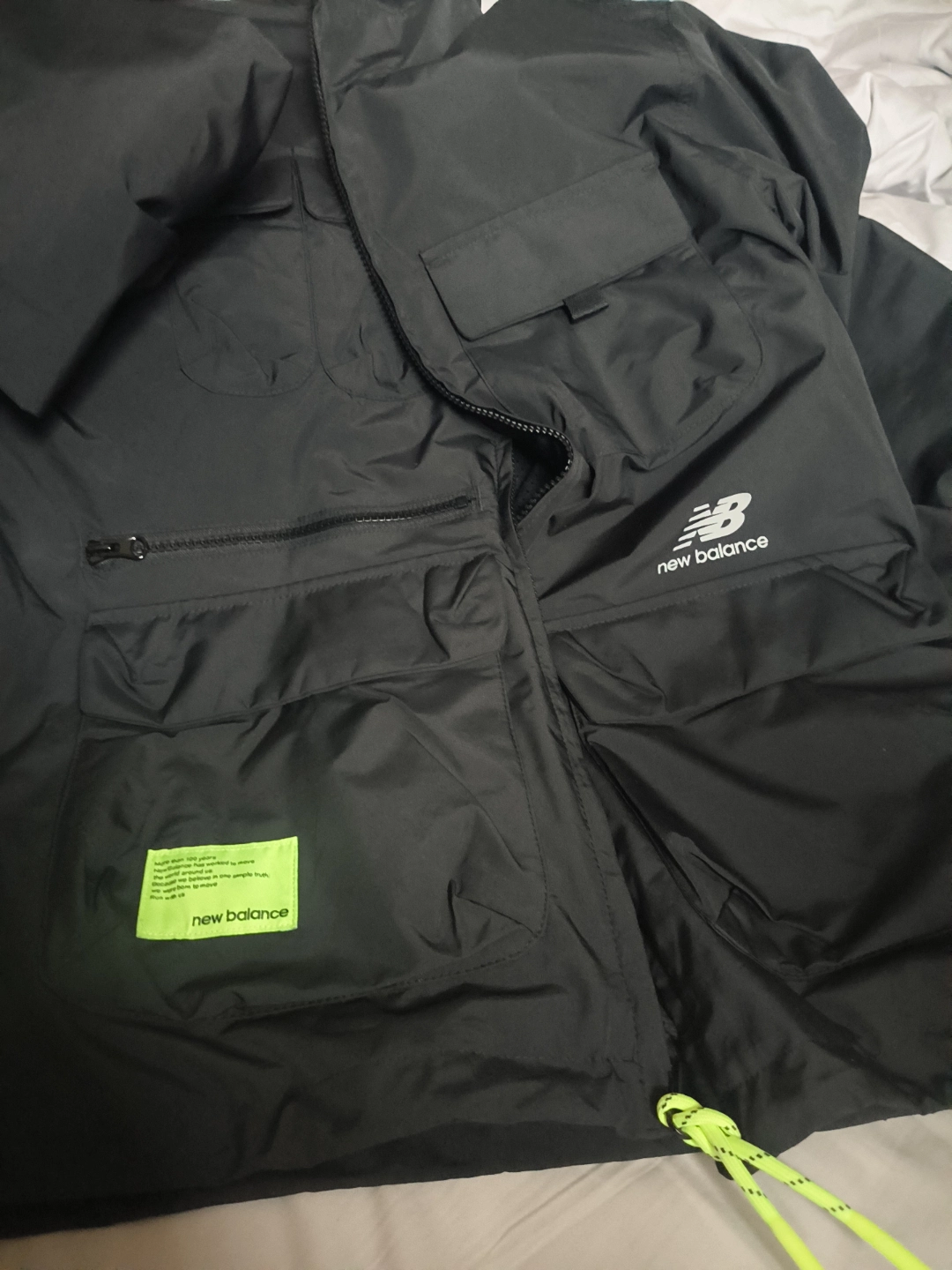 custom review-New Balance совместный бренд Черные мужские куртки