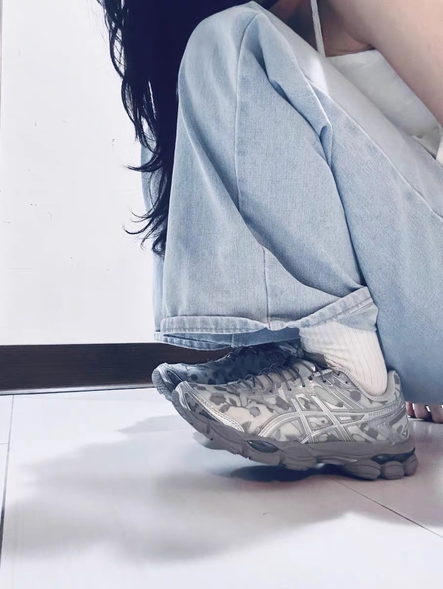 custom review-Cecilie Bahnsen x Asics Гель CUMULUS 16 Сетка Текстиль Синтетическая кожа Низкие кеды для бега Женские