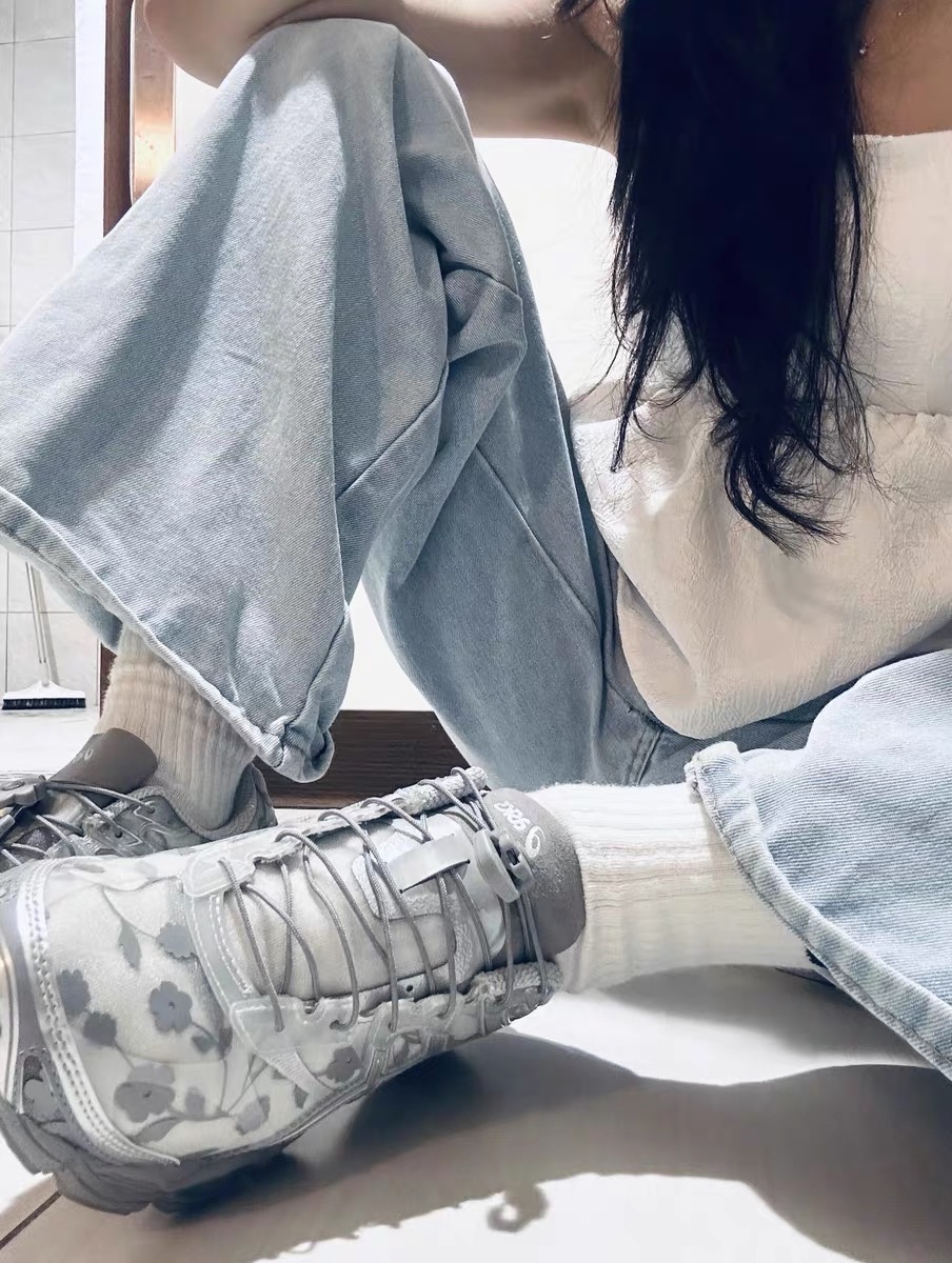 custom review-Cecilie Bahnsen x Asics Гель CUMULUS 16 Сетка Текстиль Синтетическая кожа Низкие кеды для бега Женские