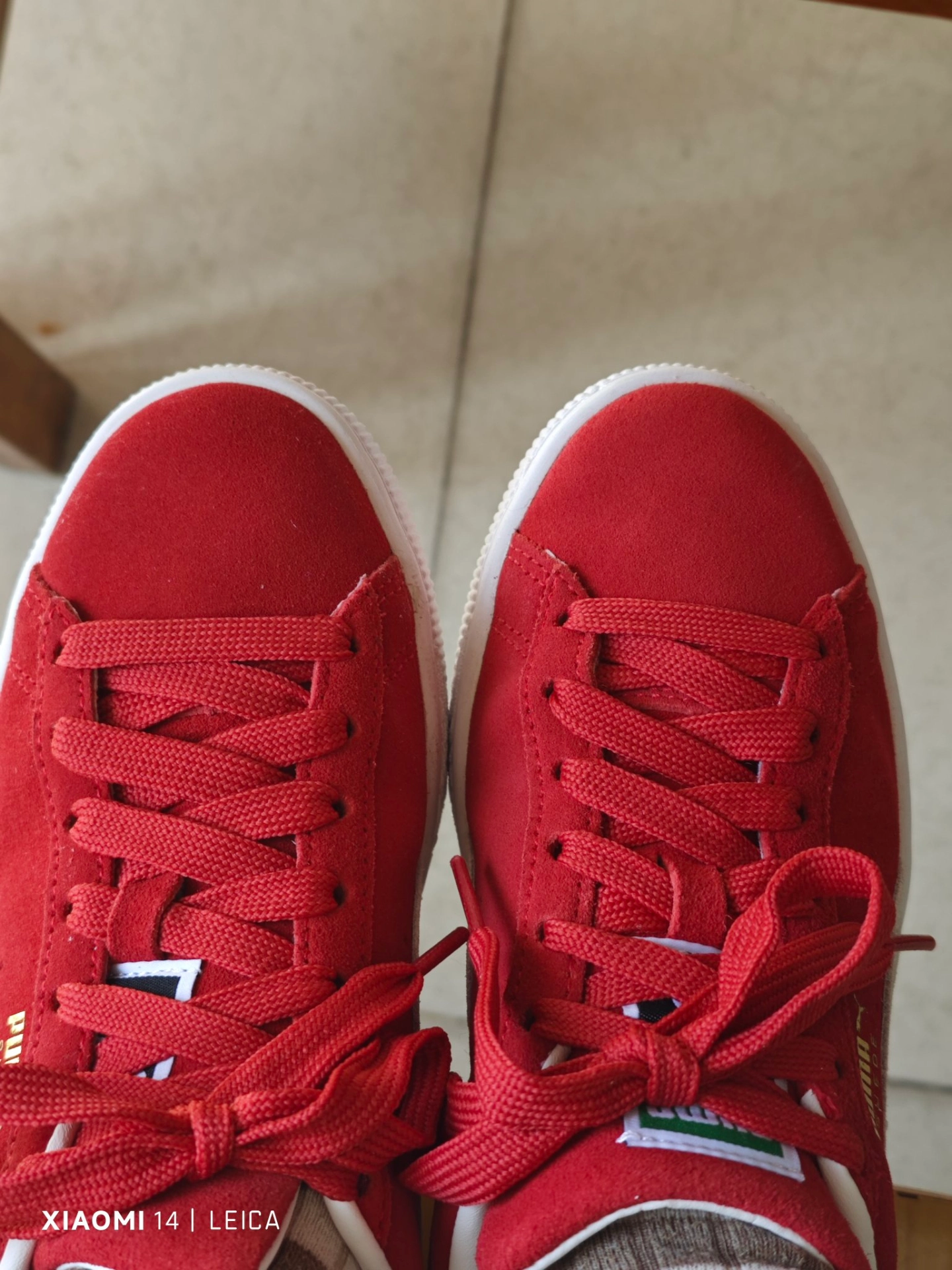 custom review-PUMA Suede Classic XXI Classic XXI Кожа Износостойкая и Легкий Низкий Топ Скейтборд Кроссовки Унисекс Красный Белый