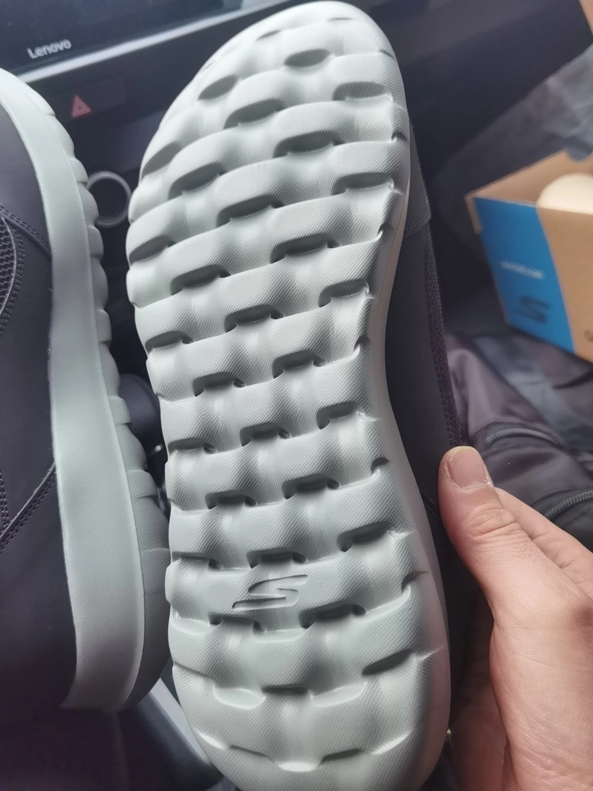 custom review-Skechers GO WALK Max Дышащая Поддержка Низкий Верх Ходьба Кроссовки Мужские Черные Серые