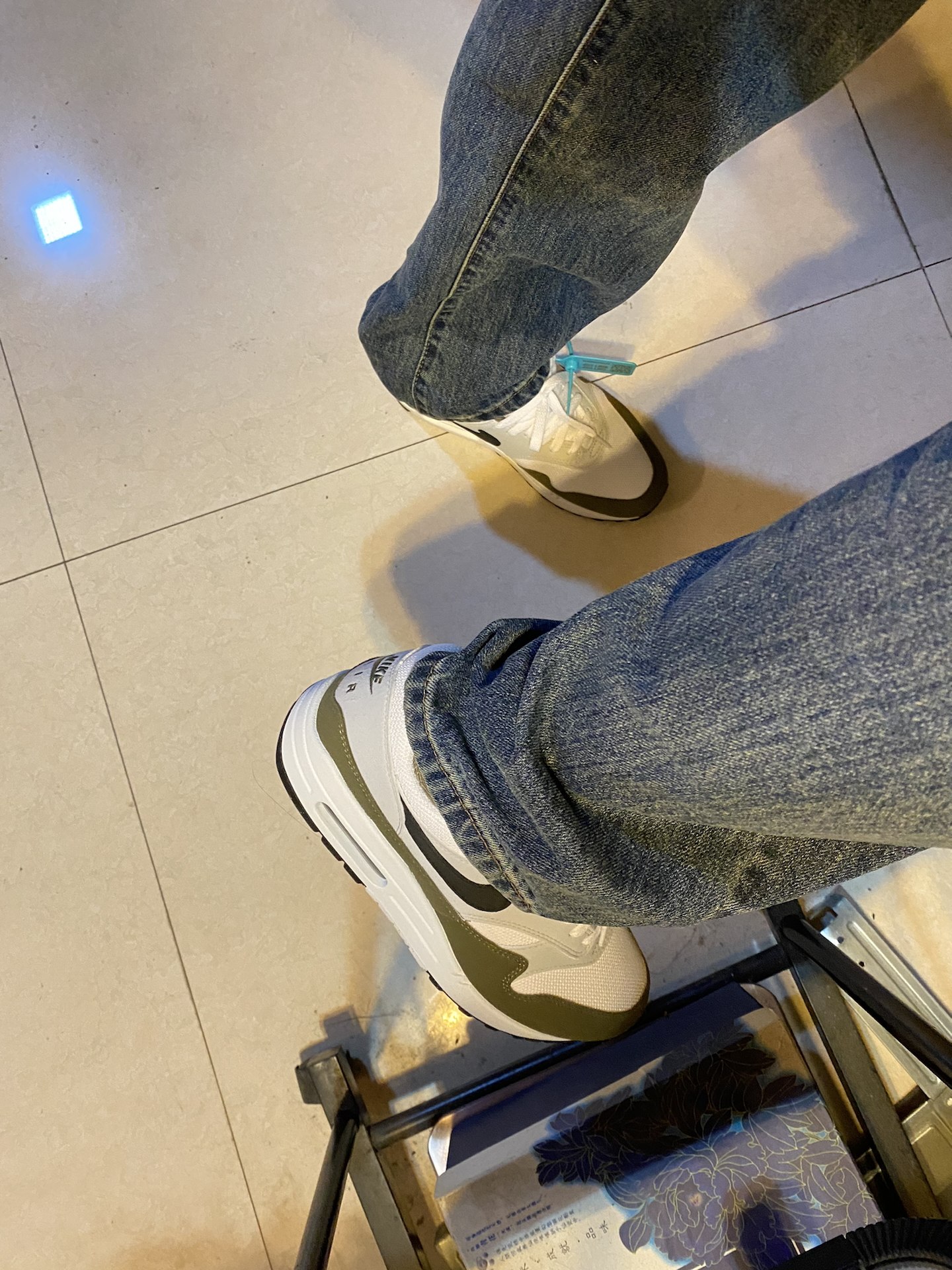 custom review-Nike Air Max 1 Средний Оливковый Низкий Топ Повседневный Мужской Серый Зеленый