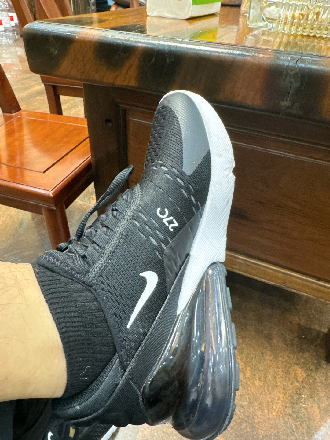 custom review-Nike Air Max 270 Low Топ Air Cushion Повседневные Беговые Кроссовки Унисекс Черный Белый