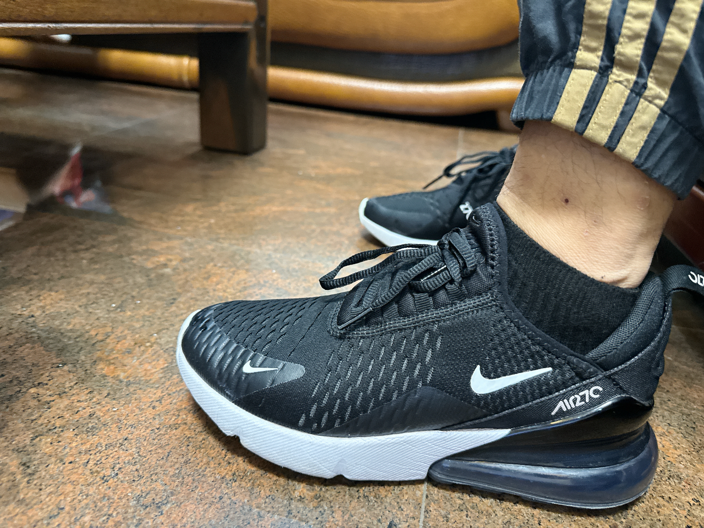 custom review-Nike Air Max 270 Low Топ Air Cushion Повседневные Беговые Кроссовки Унисекс Черный Белый