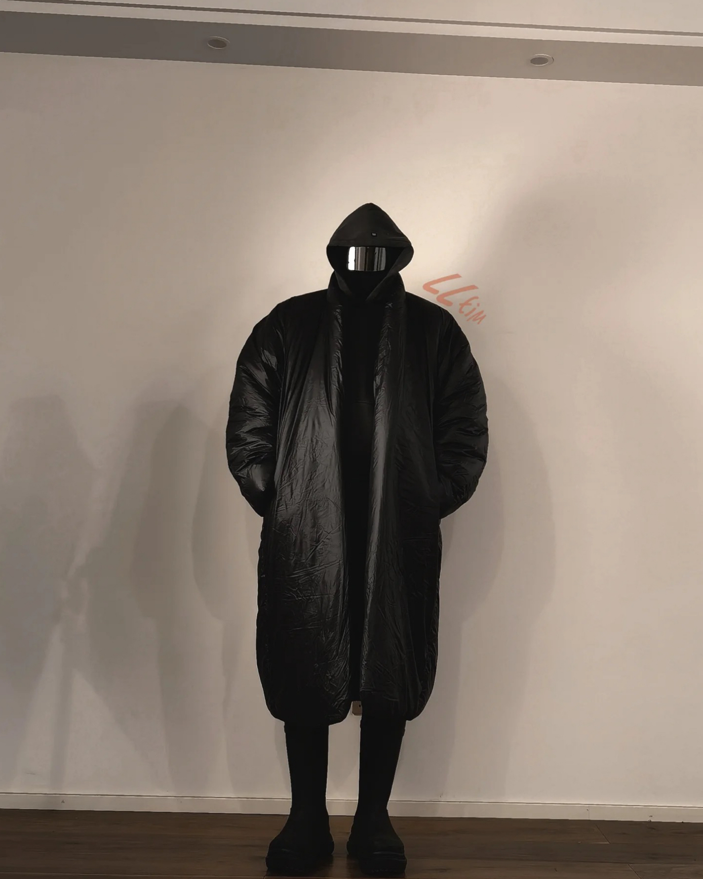 custom review-YEEZY x Gap X Balenciaga Длинный Круглый Куртка Пуховая куртка Мужской Черный