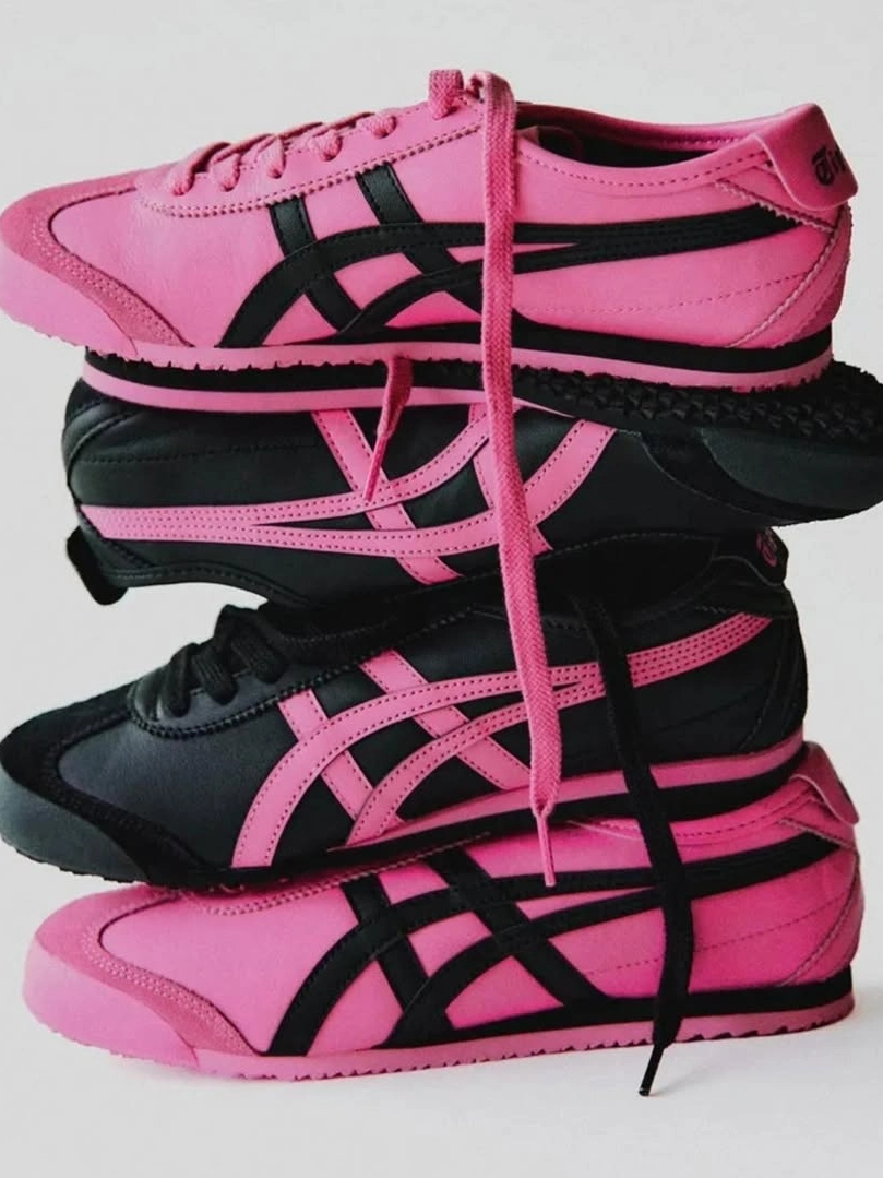 粉色平底鞋 鬼冢虎 mexico 66