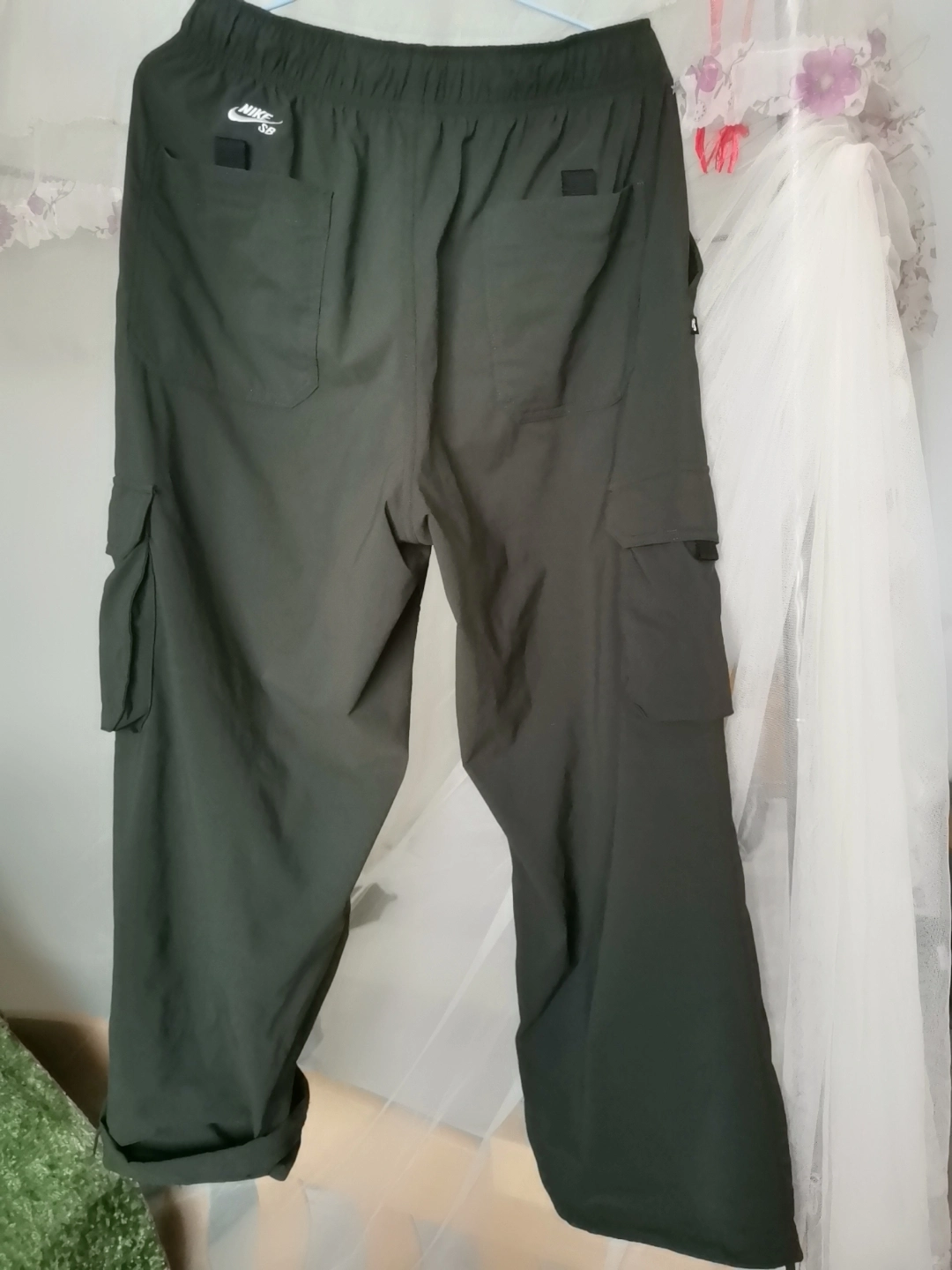 custom review-Nike SB Повседневные штаны Мужские Армейский зеленый