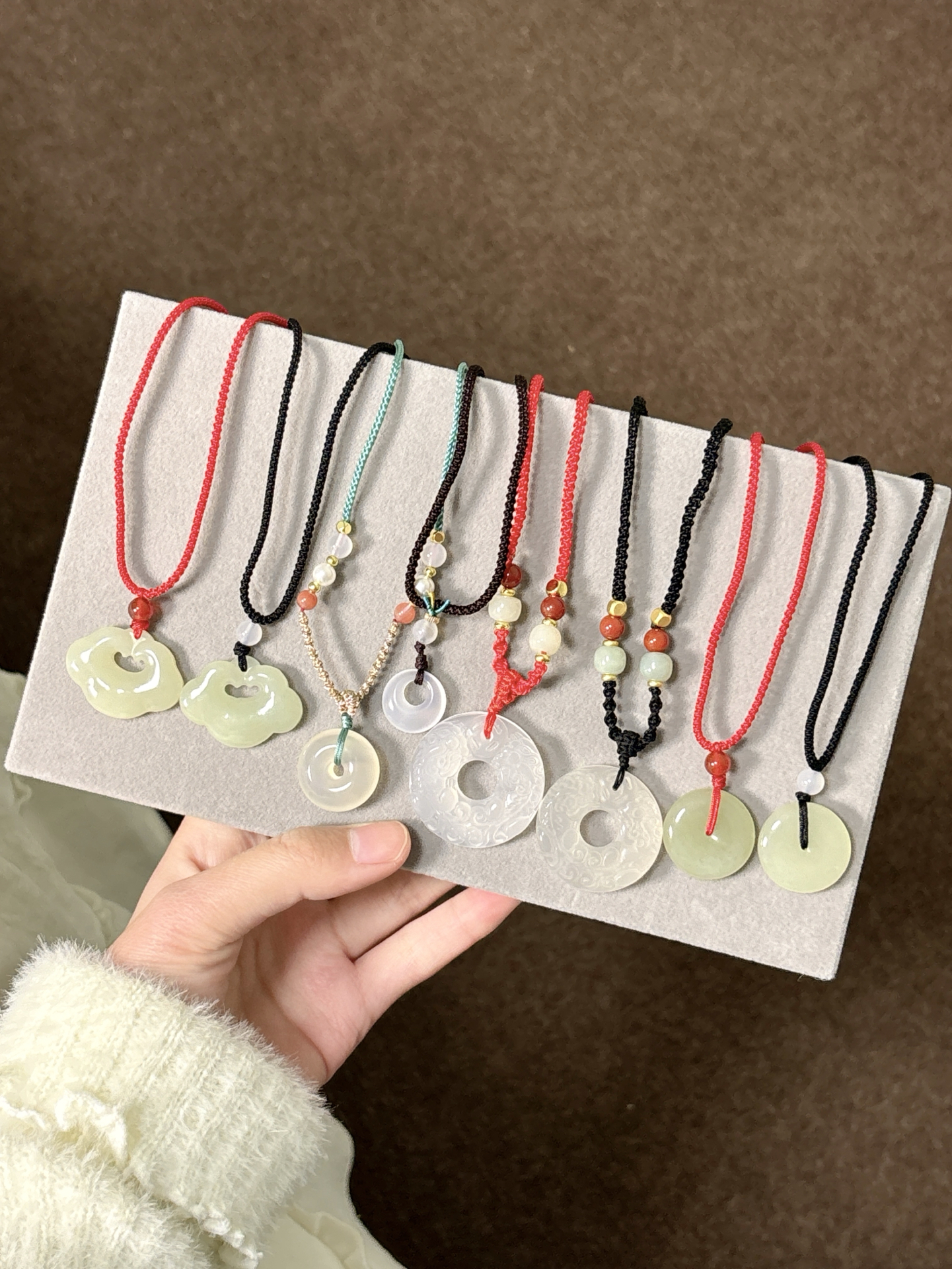 百搭清冷感玉石项链合集✨每款都好爱