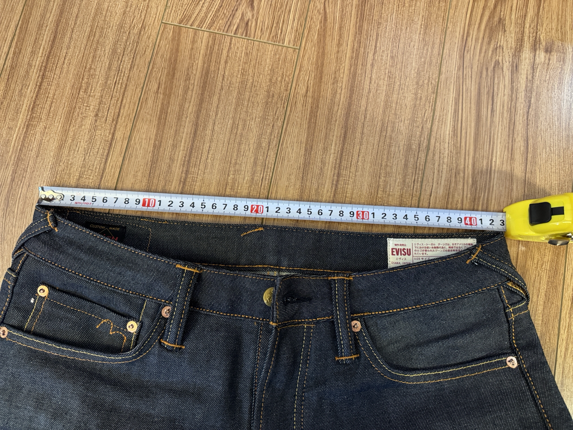 custom review-EVISU Джинсовый Синий Мужские Джинсы