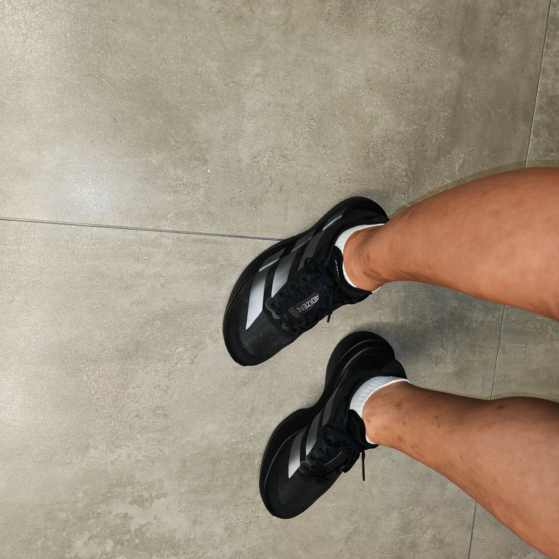 custom review-Adidas Adizero Evo SL Устойчивые к истиранию низкие беговые кроссовки для мужчин черные