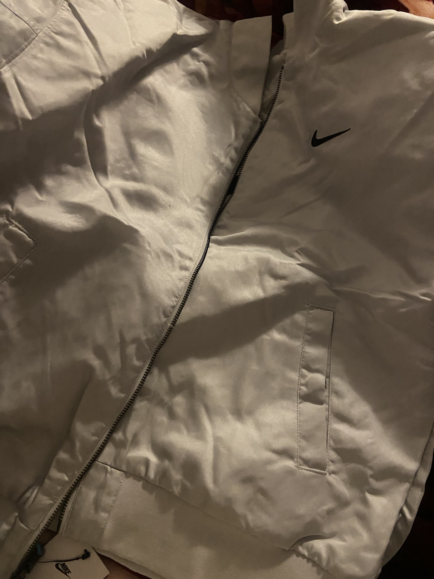 custom review-nike Пуховая куртка Женская Белая