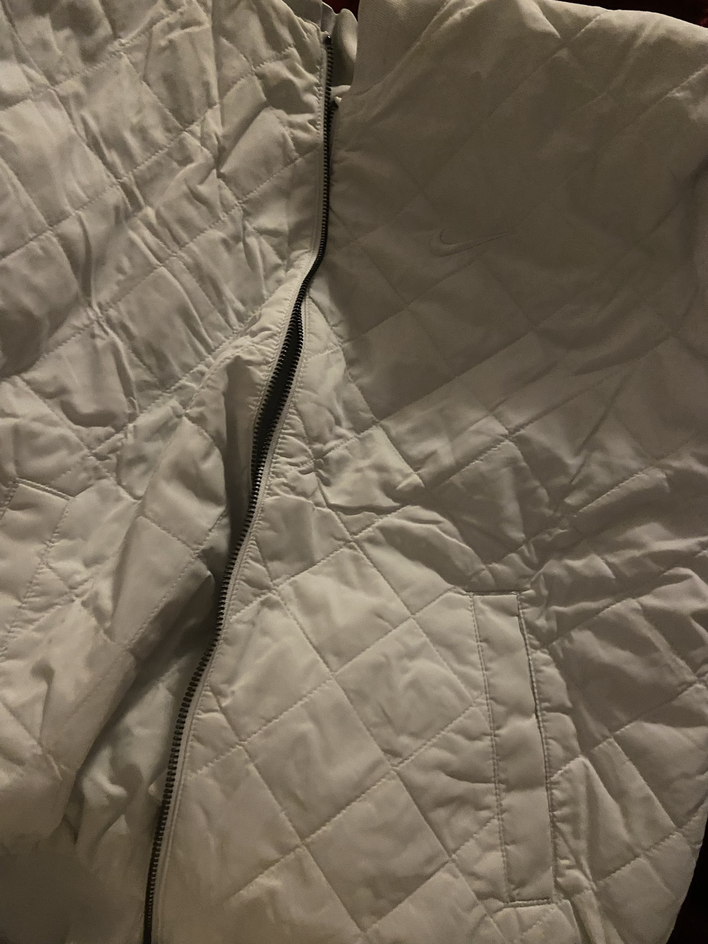 custom review-nike Пуховая куртка Женская Белая