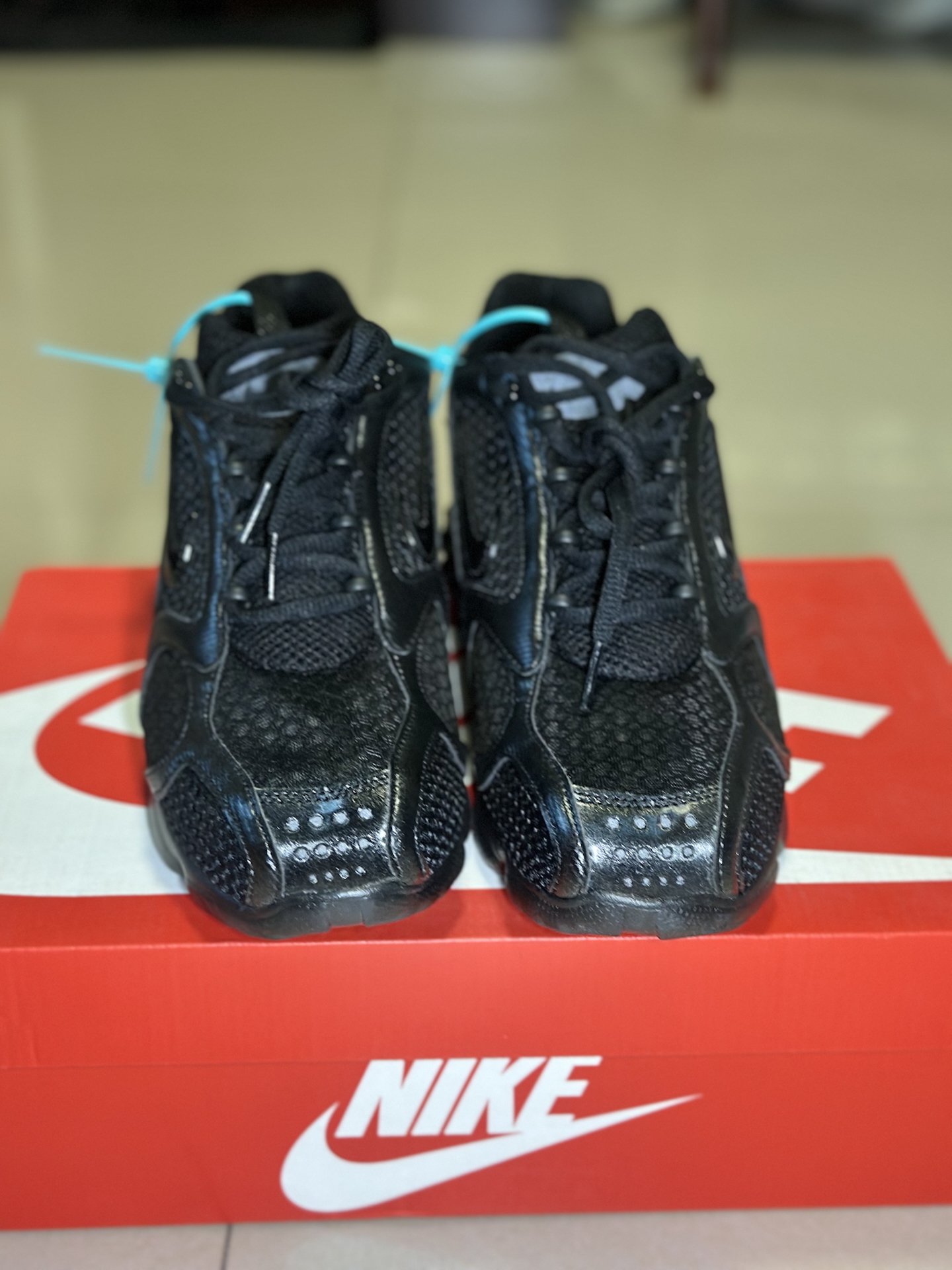 custom review-Nike Air Zoom Spiridon Cage 2 Устойчивый к истиранию Низкий Топ Casual Мужской Черный