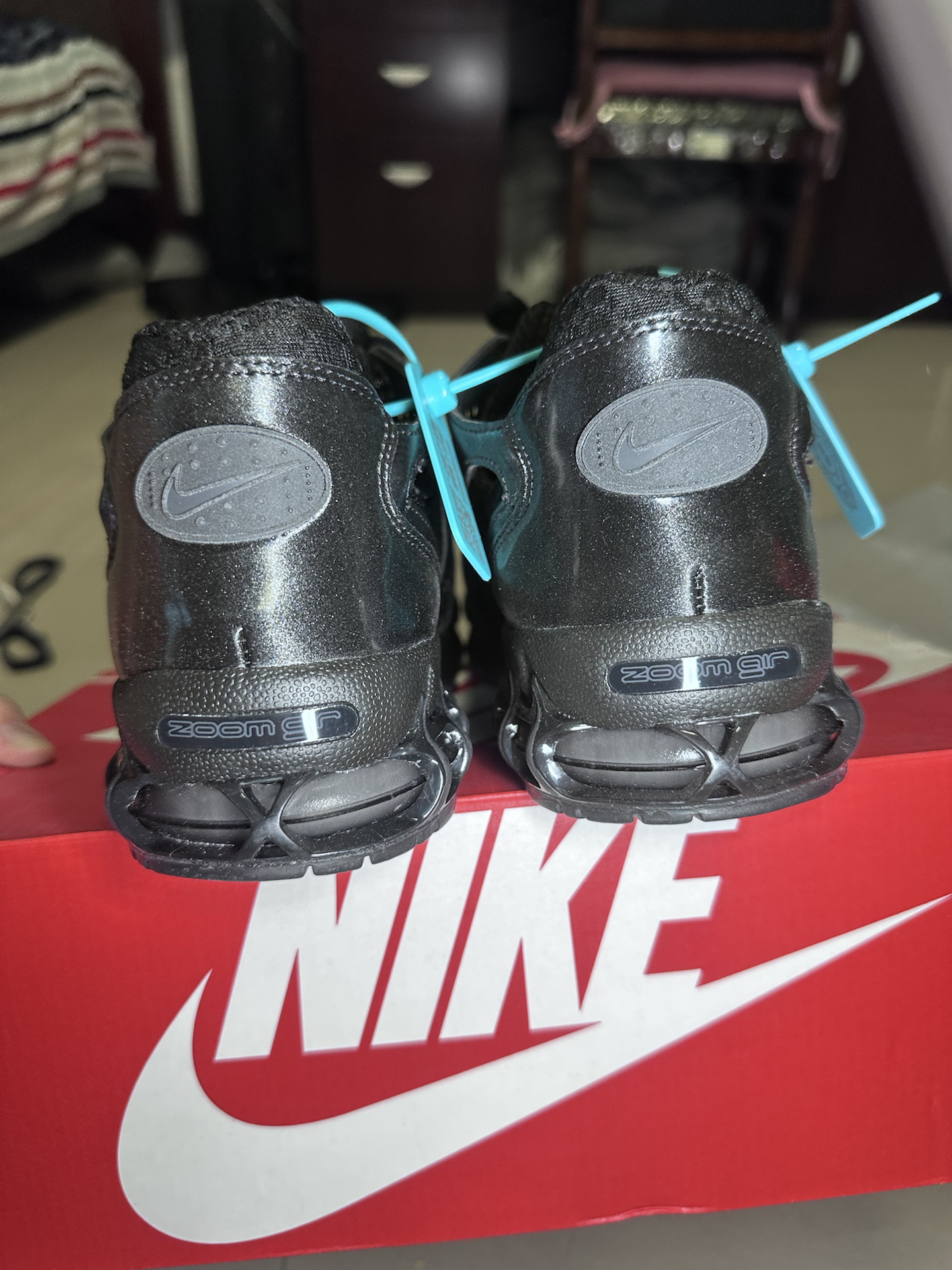 custom review-Nike Air Zoom Spiridon Cage 2 Устойчивый к истиранию Низкий Топ Casual Мужской Черный