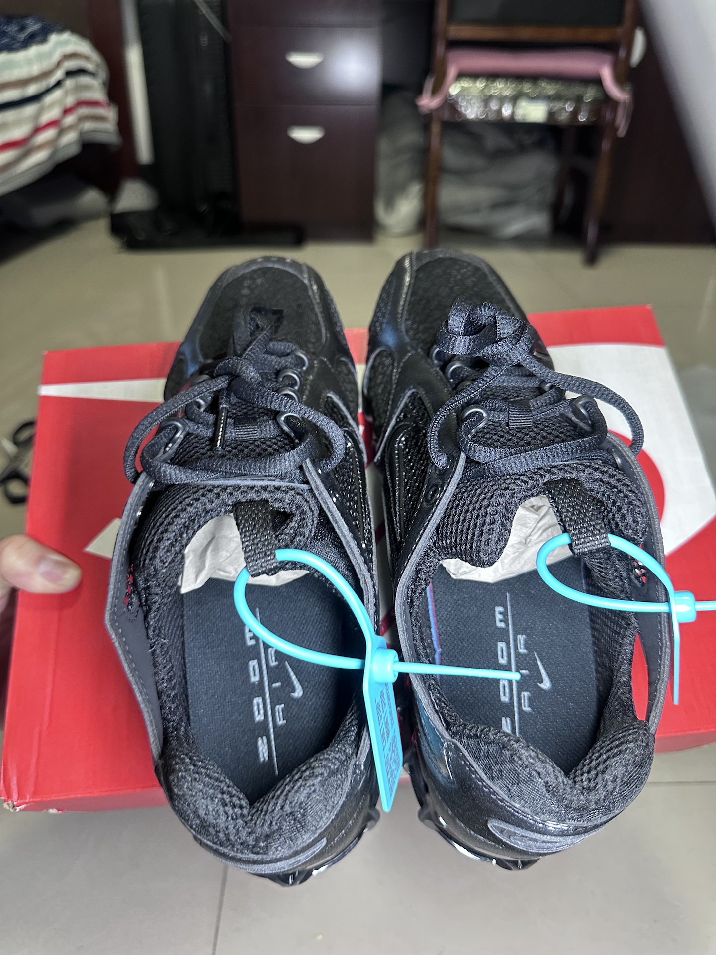 custom review-Nike Air Zoom Spiridon Cage 2 Устойчивый к истиранию Низкий Топ Casual Мужской Черный