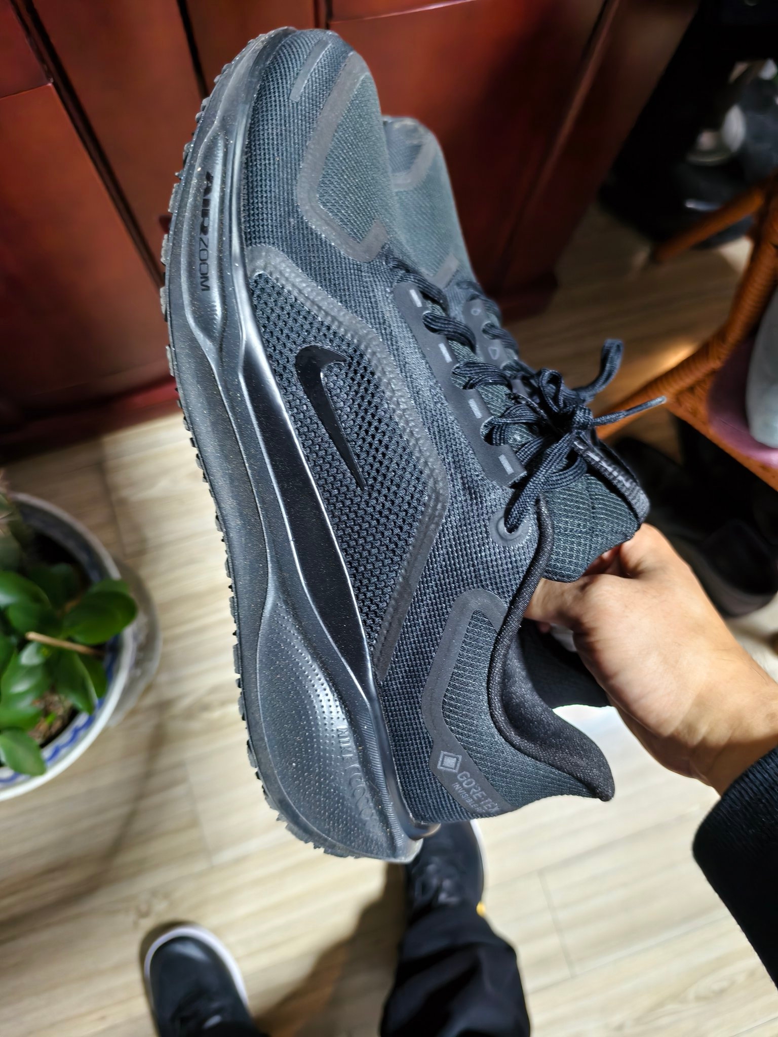 custom review-Nike Pegasus 41 Водонепроницаемый и Дышащий Отскок Низкий Топ Беговые Кроссовки Мужские Черные