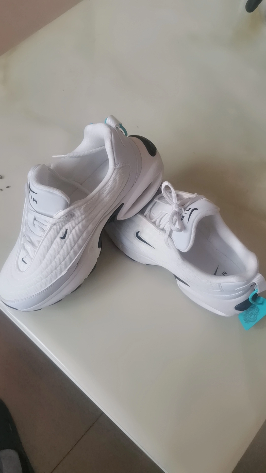 custom review-Nike Air Max Portal Амортизация Устойчивый к истиранию Дышащий Низкий Топ Повседневные Беговые кроссовки Женские Бежевые