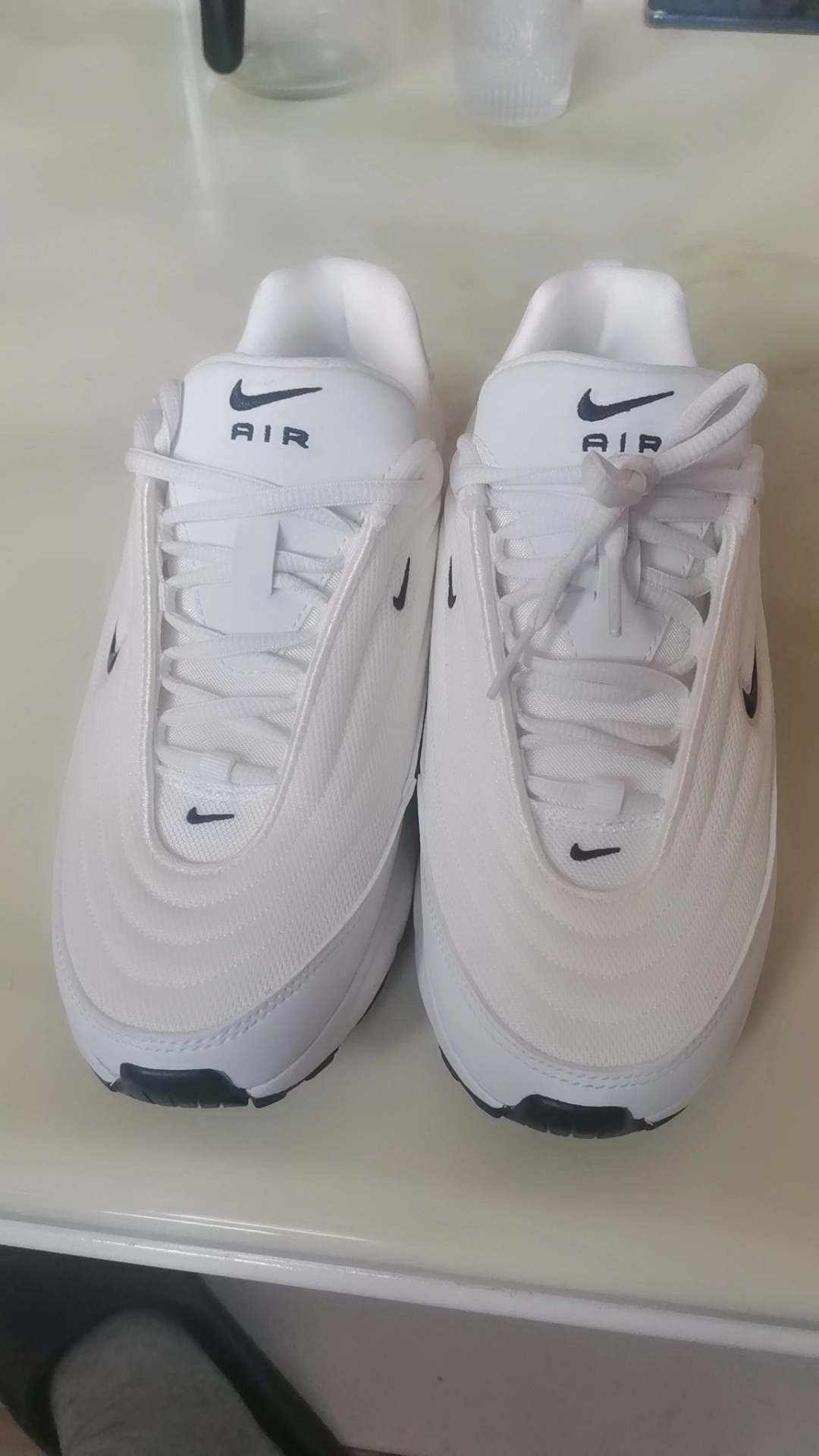 custom review-Nike Air Max Portal Амортизация Устойчивый к истиранию Дышащий Низкий Топ Повседневные Беговые кроссовки Женские Бежевые