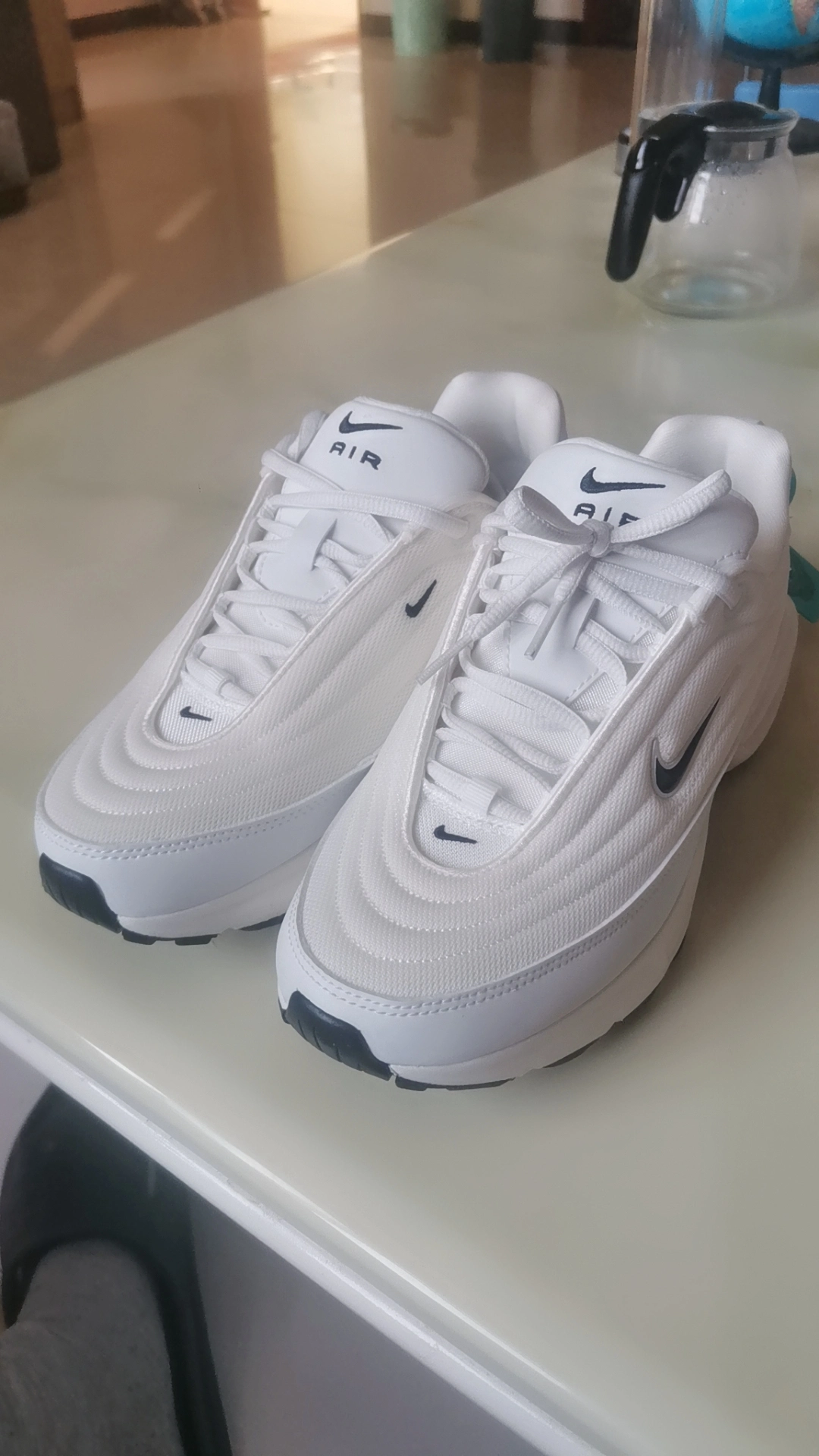 custom review-Nike Air Max Portal Амортизация Устойчивый к истиранию Дышащий Низкий Топ Повседневные Беговые кроссовки Женские Бежевые