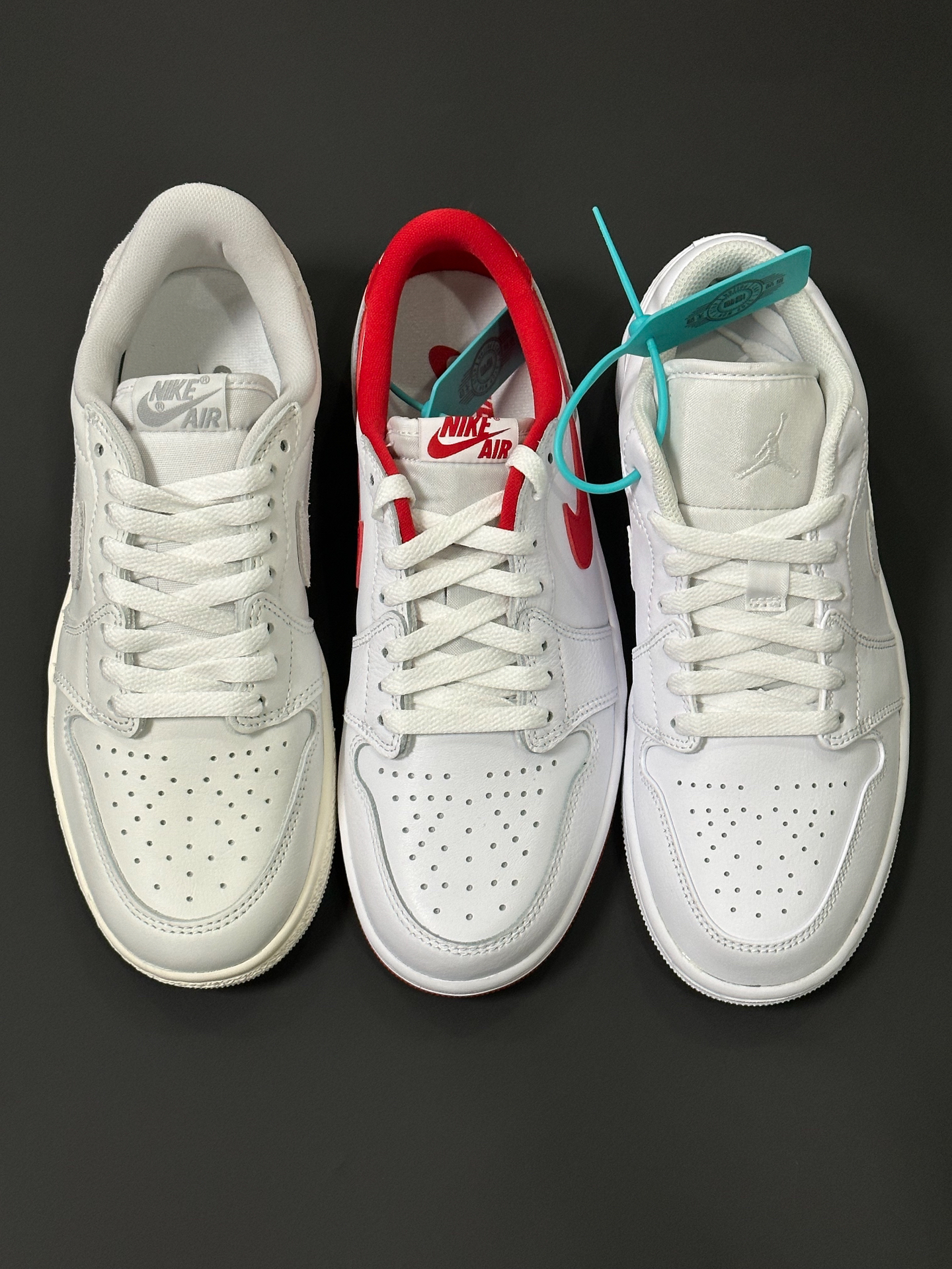 「不同鞋型的低帮白色aj1 稀罕哪个❓」