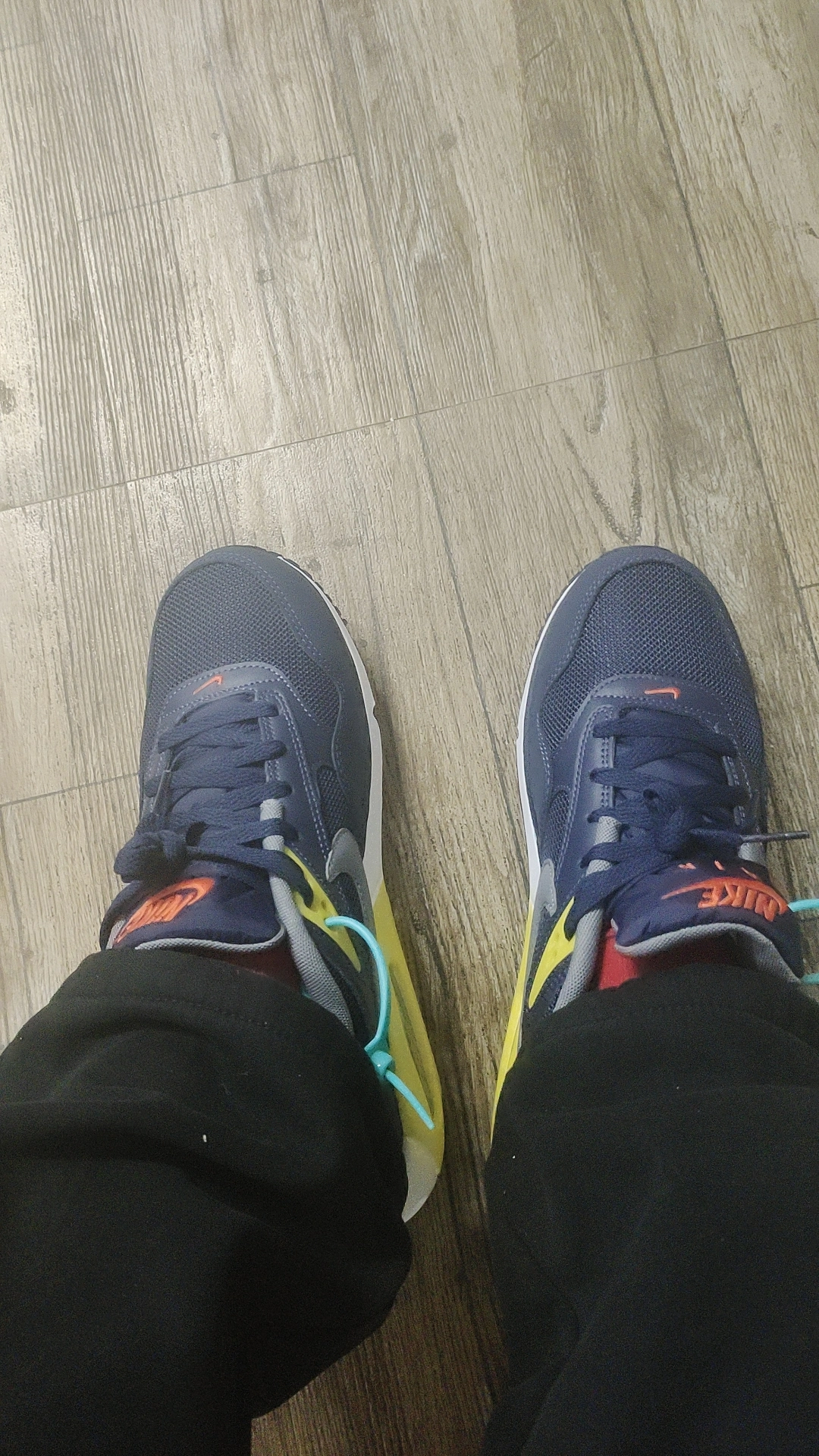 custom review-Nike Air Max Correlate Low Топ Повседневная обувь Мужская Синий Желтый