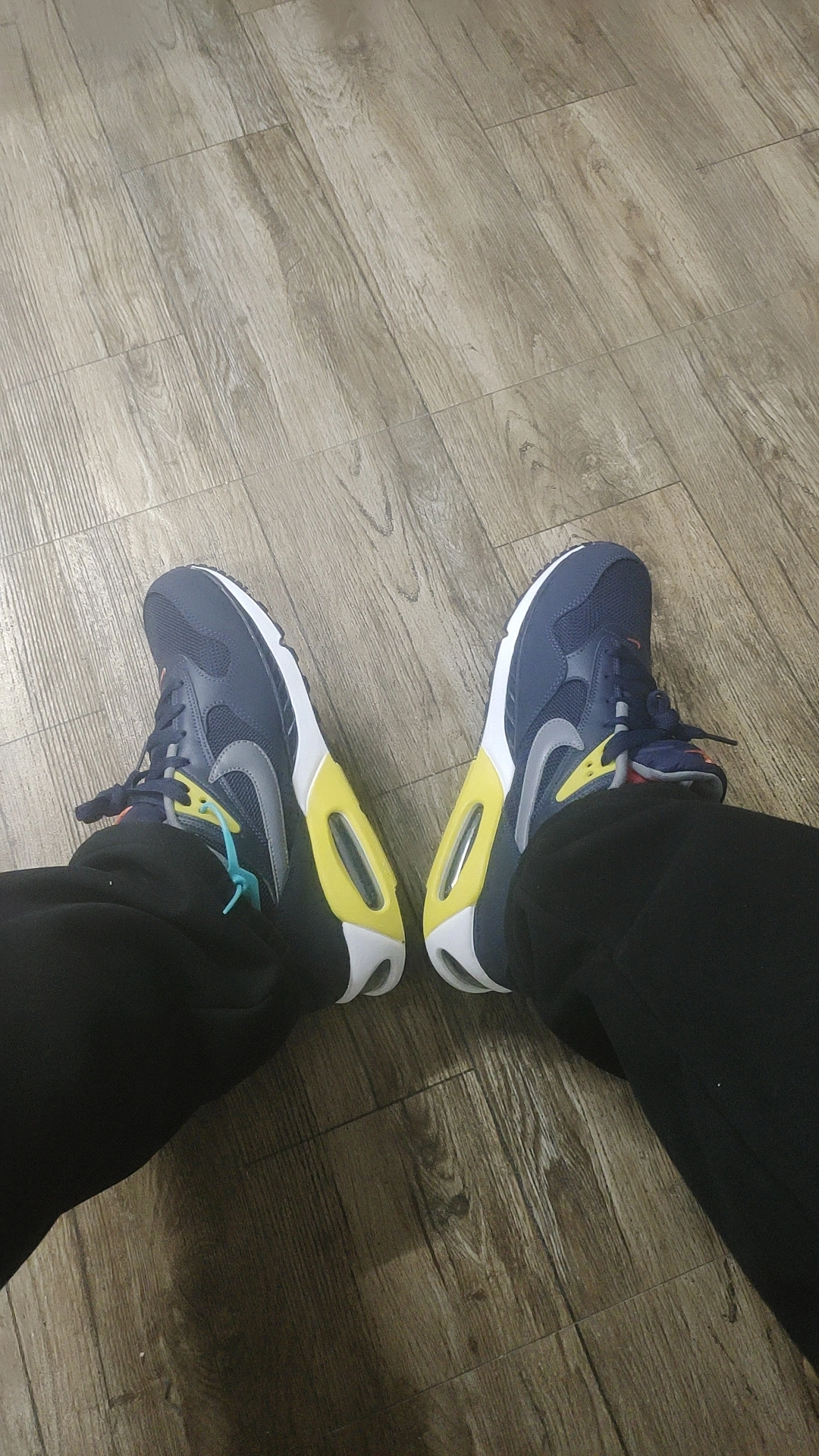 custom review-Nike Air Max Correlate Low Топ Повседневная обувь Мужская Синий Желтый