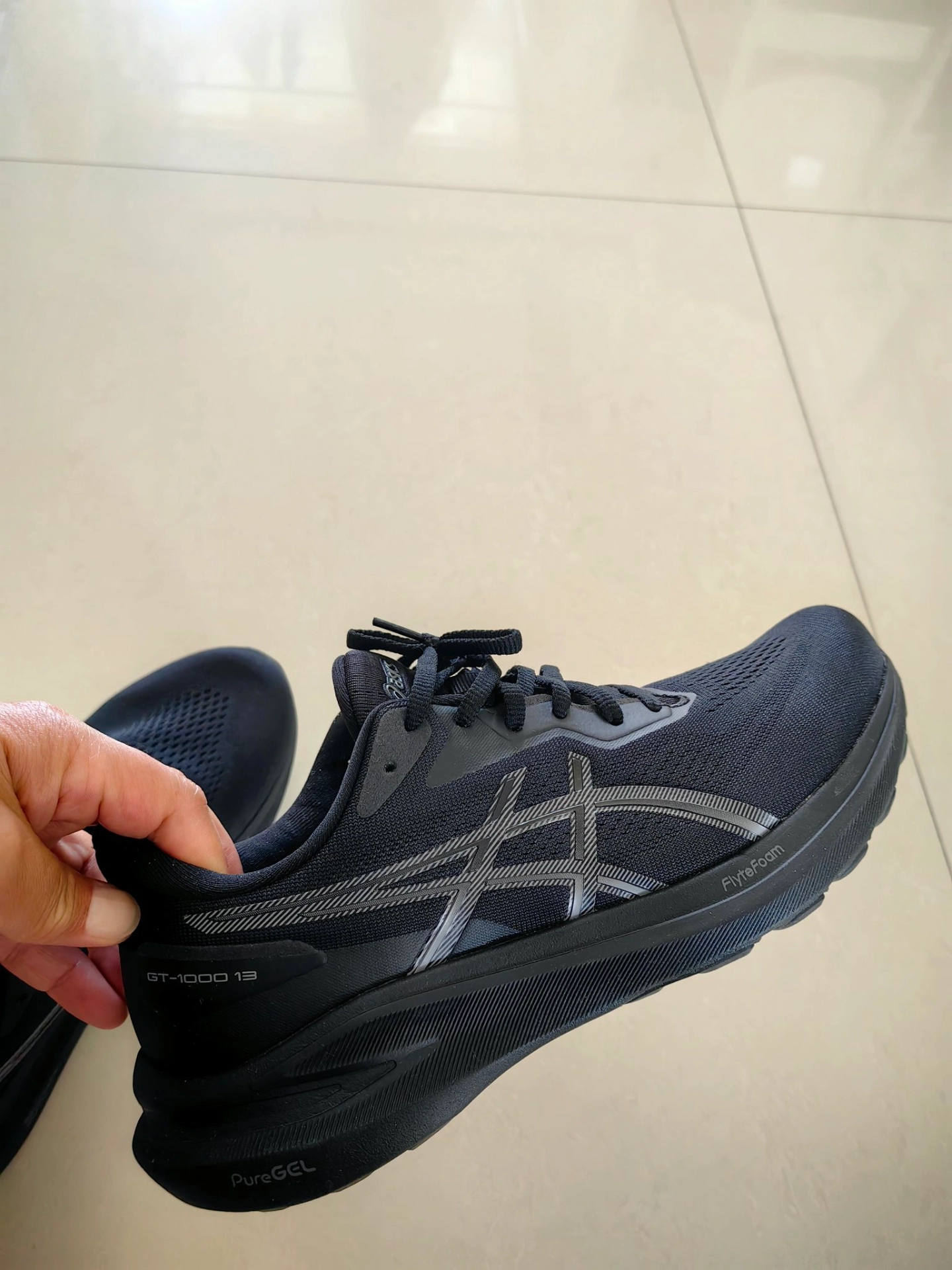 custom review-ASICS GT 1000 13 Амортизация Устойчивость к истиранию Дышащий Отскок Низкий Топ Тренировки Спринт Беговые кроссовки Мужской Черный