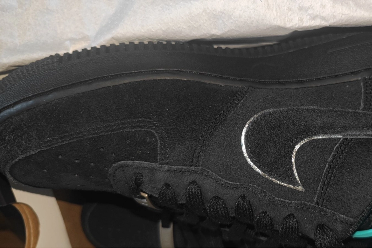 custom review-Nike Air FORCE 1 Slip-on Устойчивый к истиранию Низкий Топ Скейтбординг Кроссовки Унисекс Черный