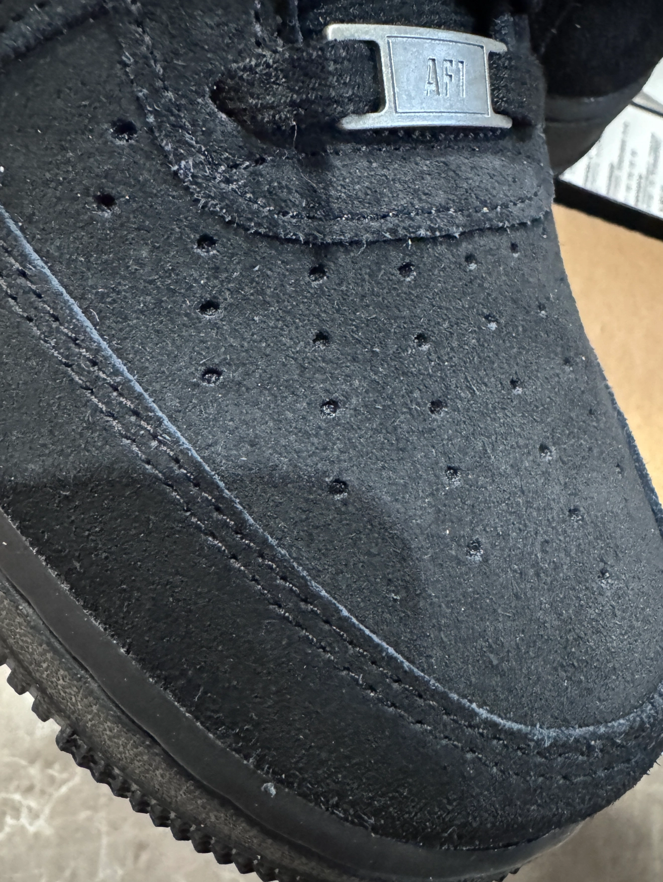 custom review-Nike Air FORCE 1 Slip-on Устойчивый к истиранию Низкий Топ Скейтбординг Кроссовки Унисекс Черный