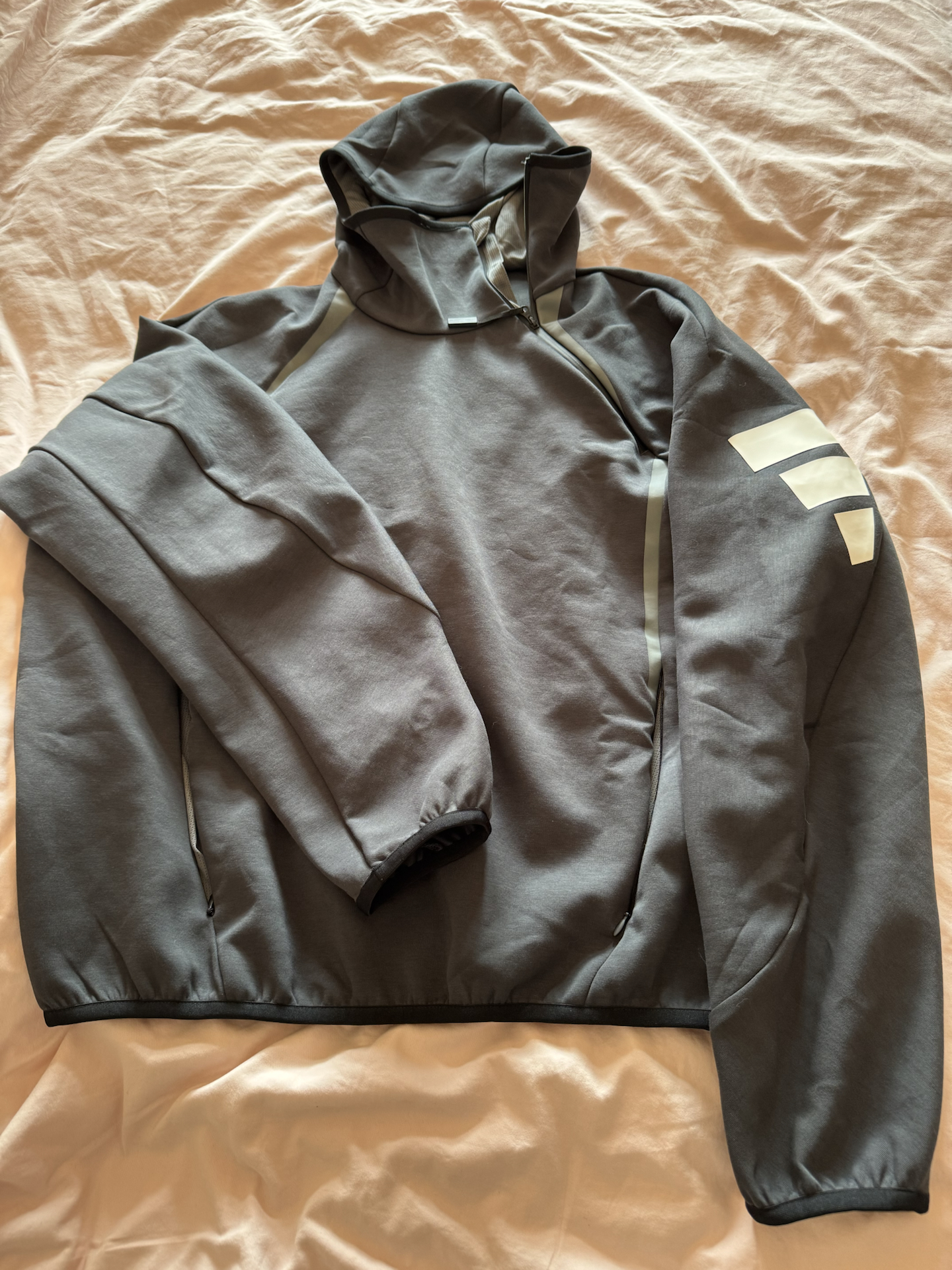 custom review-Adidas FUSTL P HOODY Платье-ханьфу в стиле худи Мужской Угольно-черный