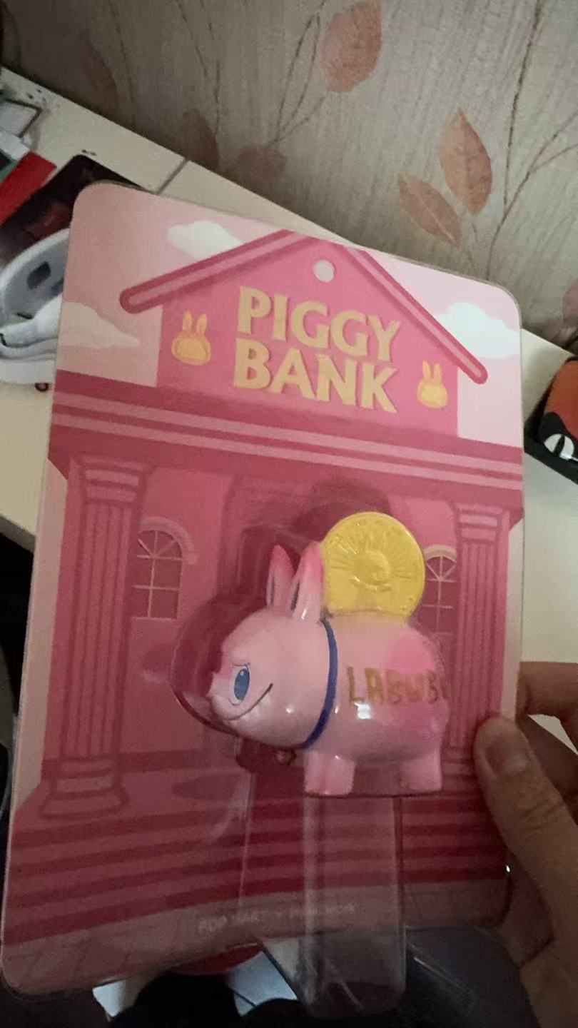 custom review-POP MART THE MONSTERS LABUBU Piggy Bank, Прозрачный Слепой Бокс На Карточке, 6 См