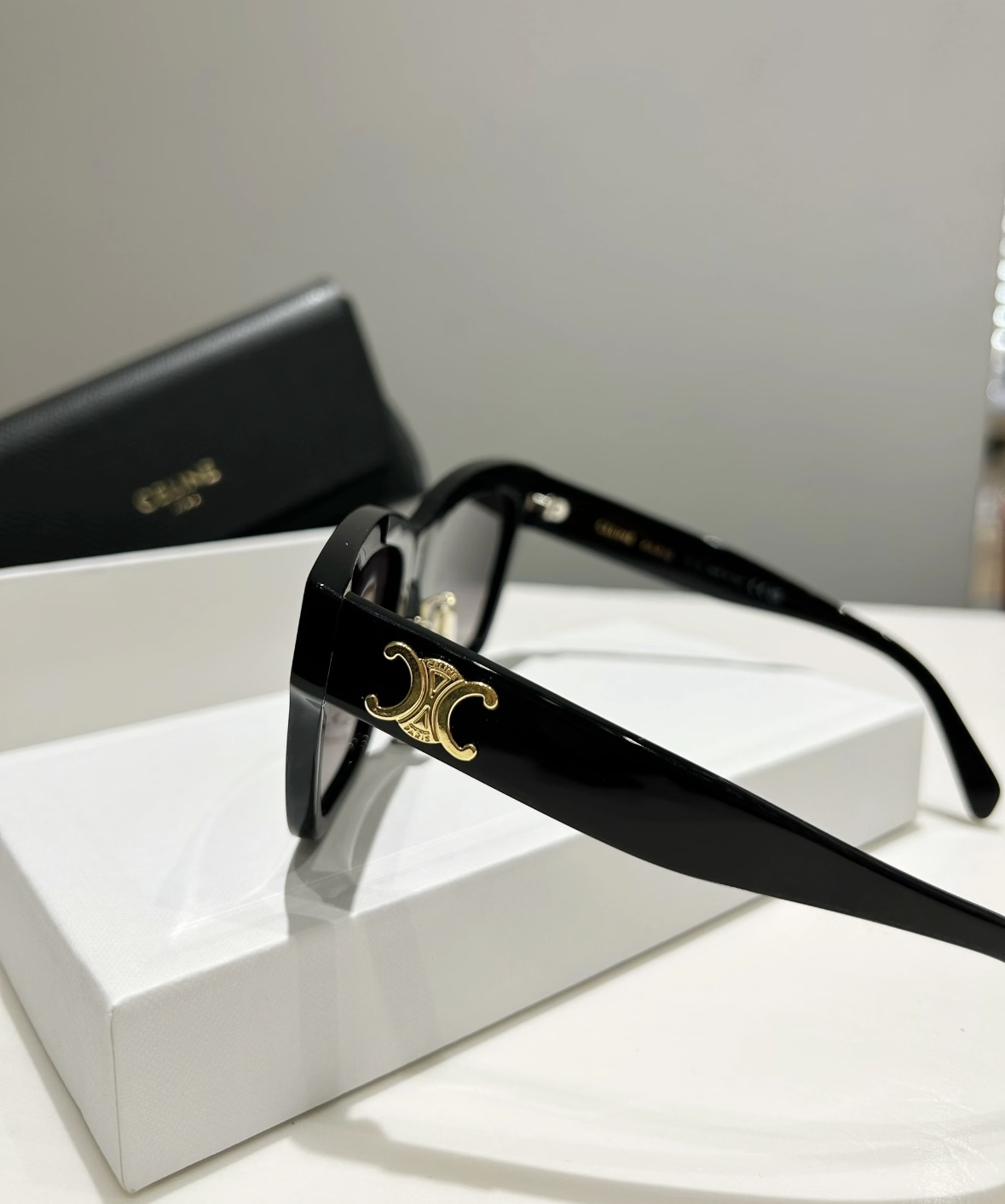 custom review-CELINE Фигурные Солнцезащитные Очки Унисекс Черные