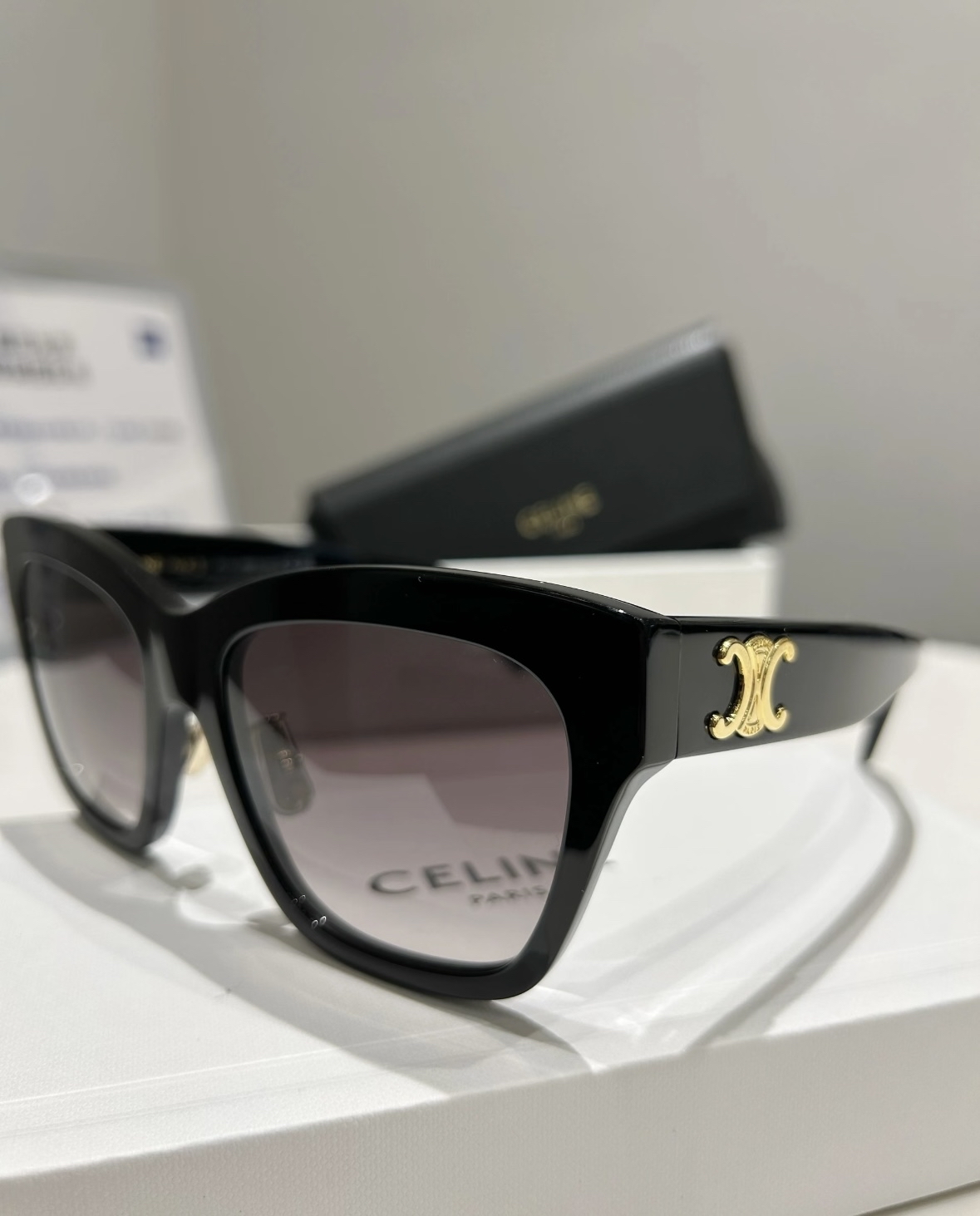 custom review-CELINE Фигурные Солнцезащитные Очки Унисекс Черные