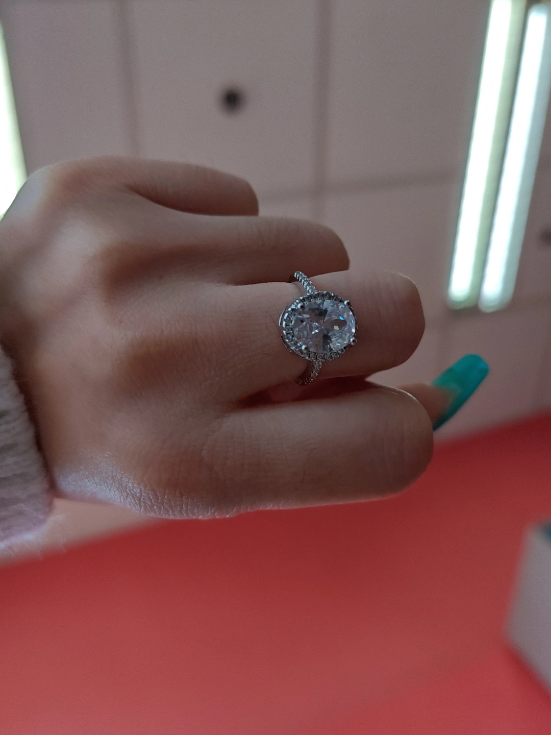 custom review-CARAT'S DIARY Циркон Сплав Кольцо Подруга Признание в любви Подарочный набор Женский'H Женский