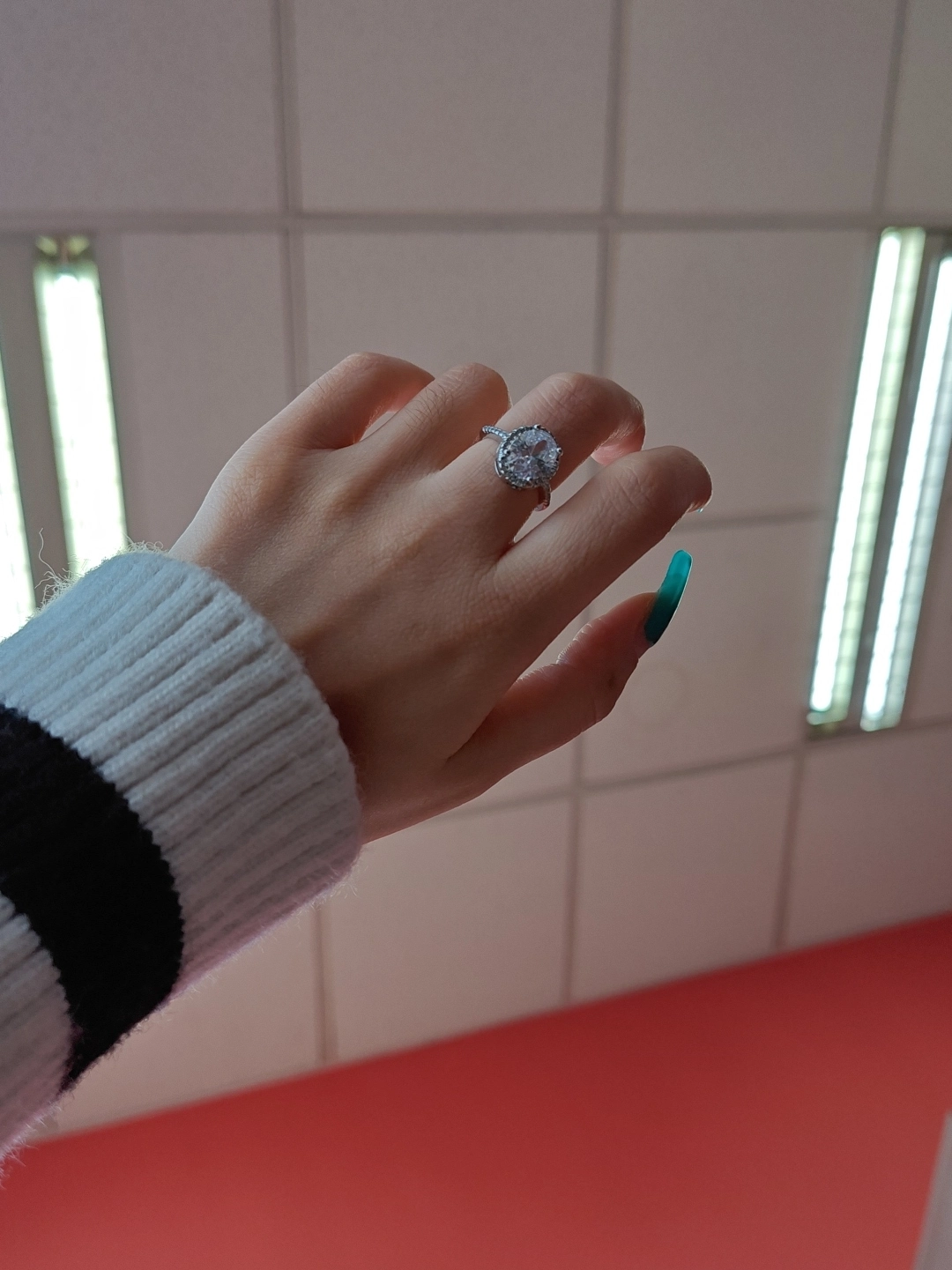 custom review-CARAT'S DIARY Циркон Сплав Кольцо Подруга Признание в любви Подарочный набор Женский'H Женский