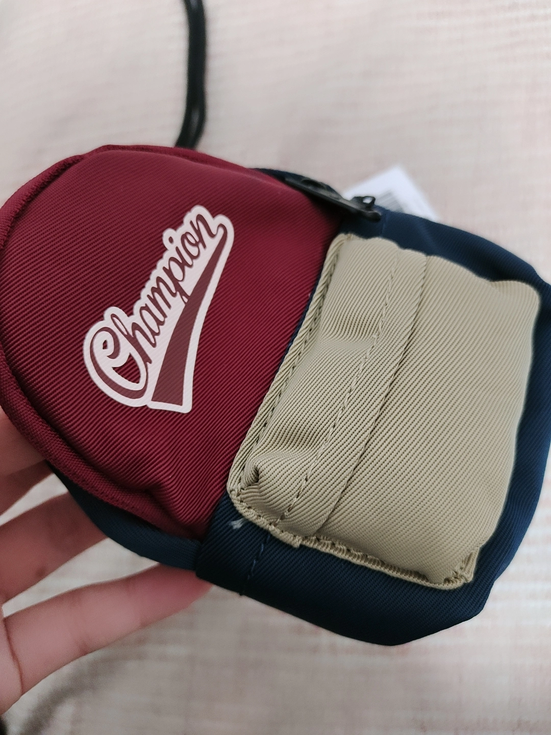 custom review-Champion Ткань Кошелек для монет Мини Унисекс Черный Темно-синий