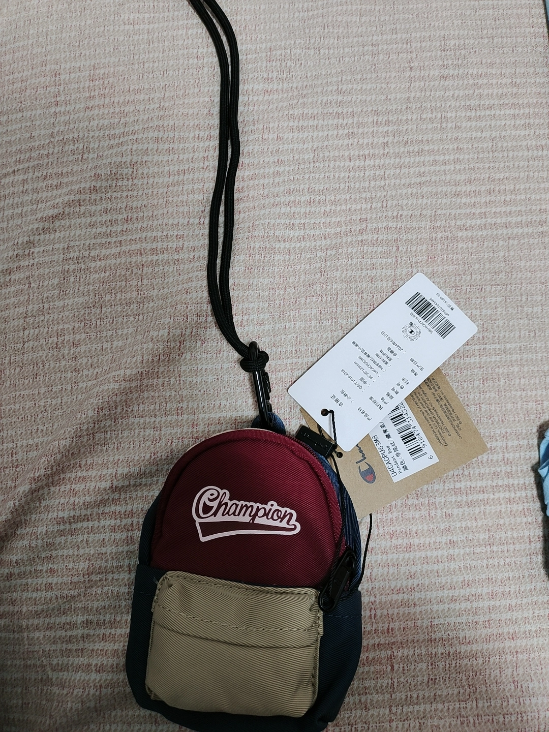 custom review-Champion Ткань Кошелек для монет Мини Унисекс Черный Темно-синий