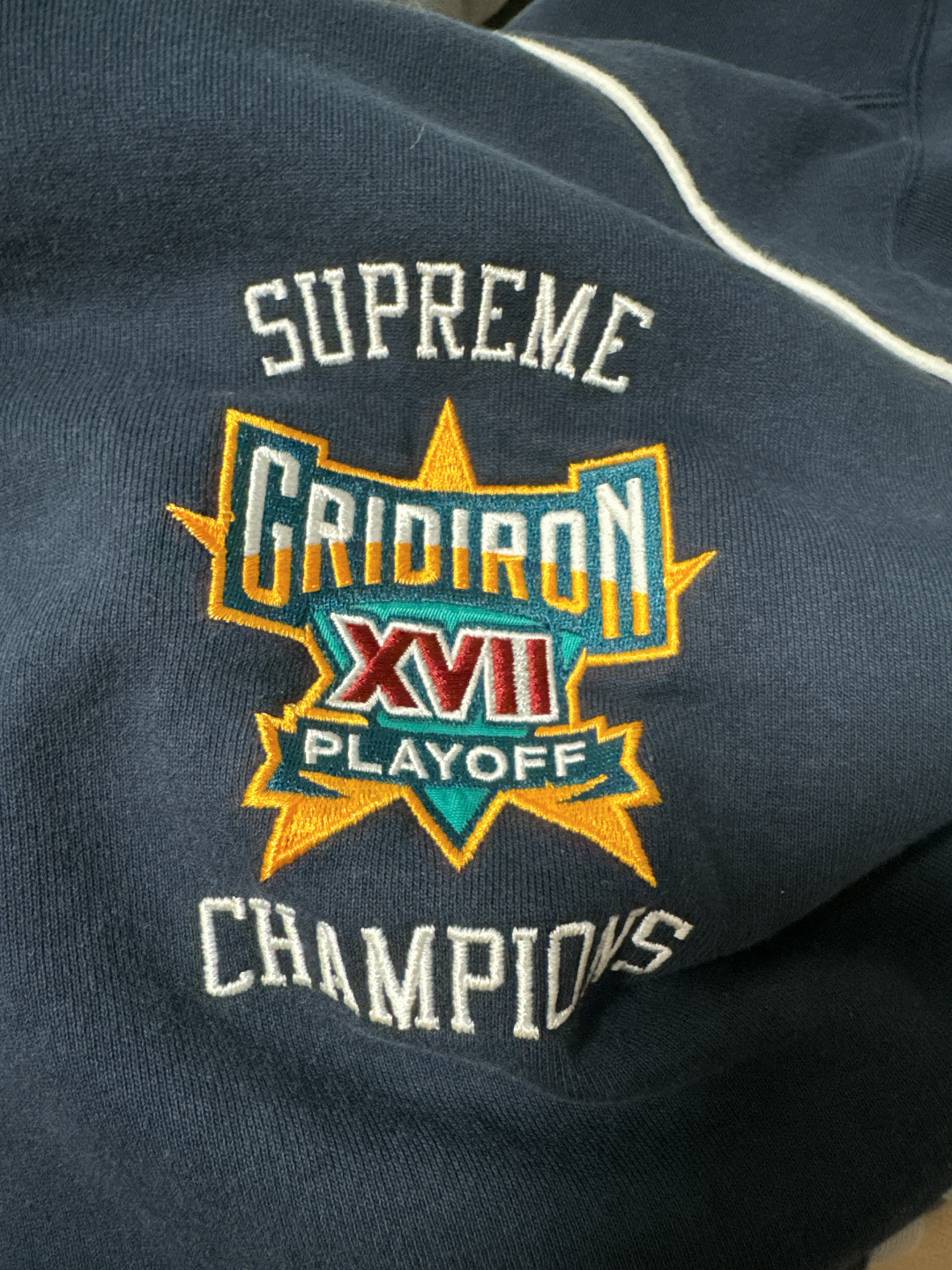 custom review-Supreme SS25 WEEK1 Playoffs ZIP UP Худи Свитшот Унисекс