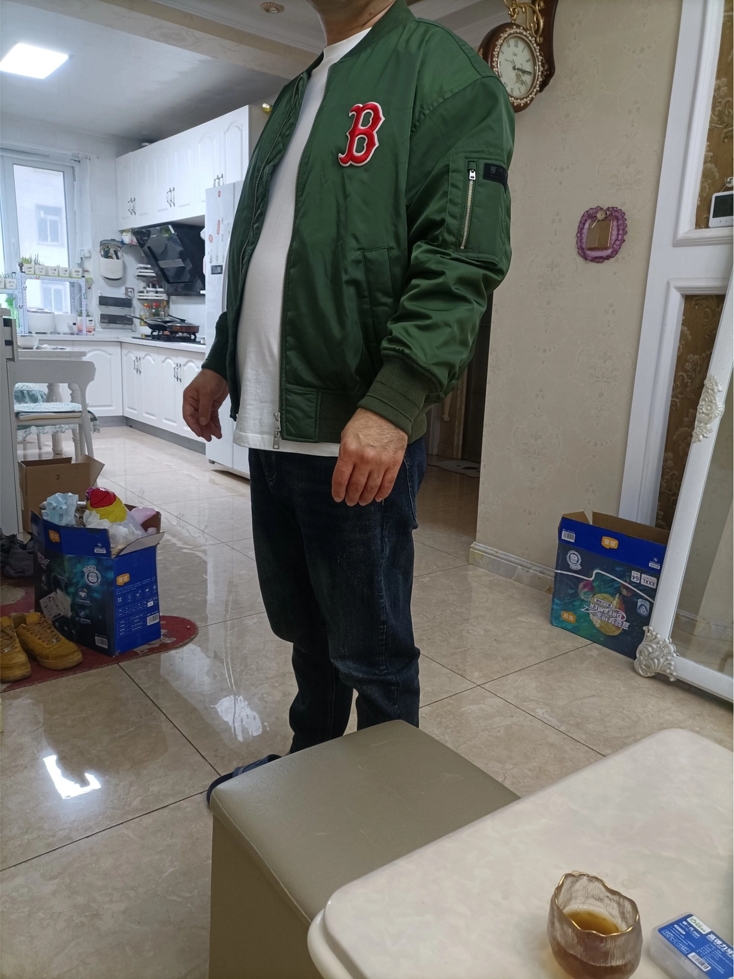 custom review-MLB FW22 Бейсбольная куртка унисекс армейский зеленый