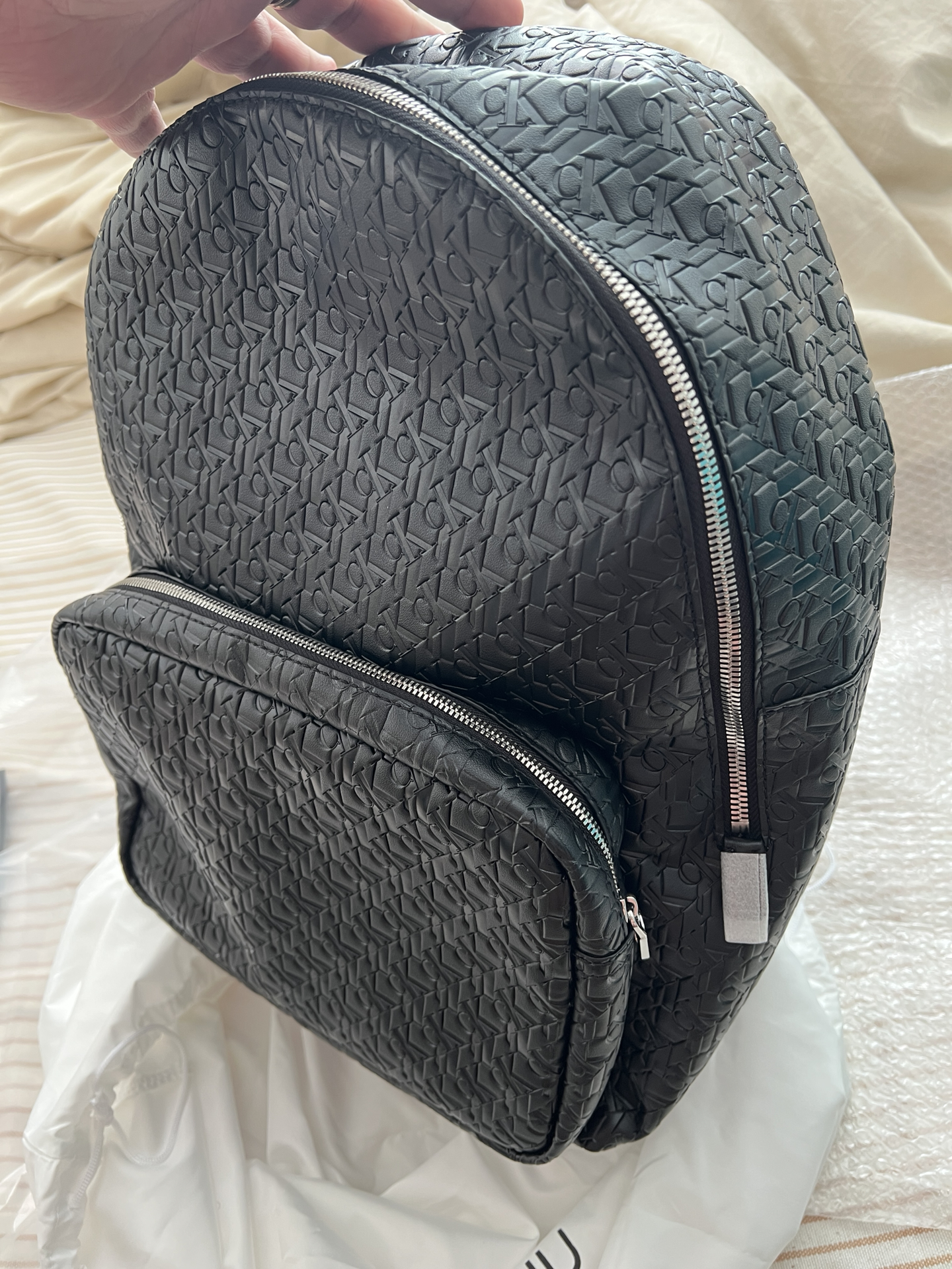 custom review-CALVIN KLEIN Полиуретан Рюкзак Мужской Черный