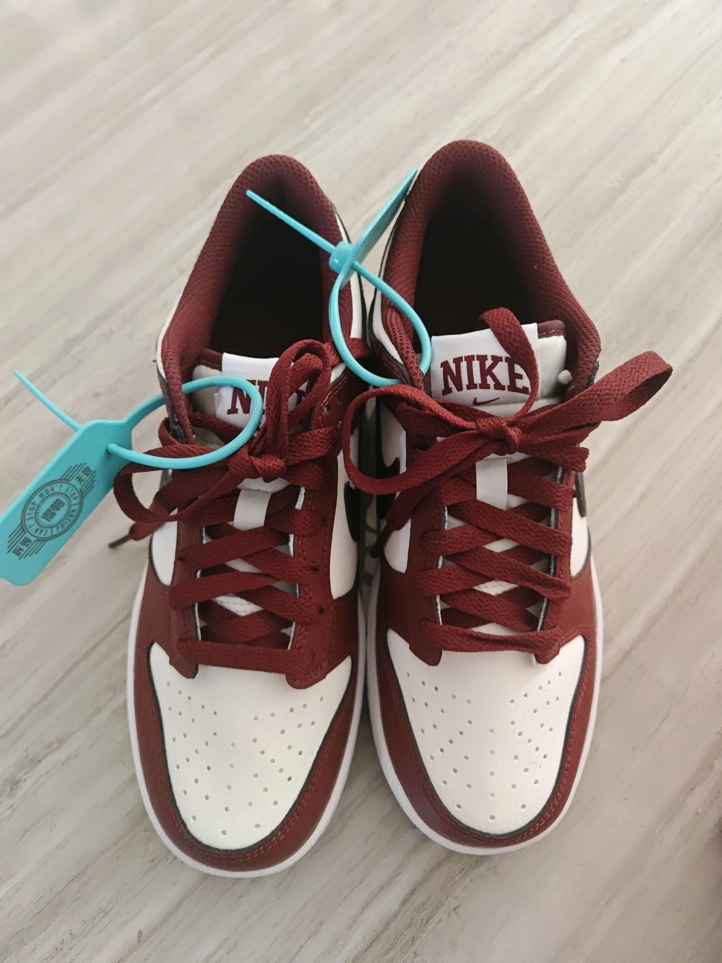 custom review-Nike Dunk Slip-Resistant Shock Absorbers Низкие Детские Скейтбординги Красный Белый Черный