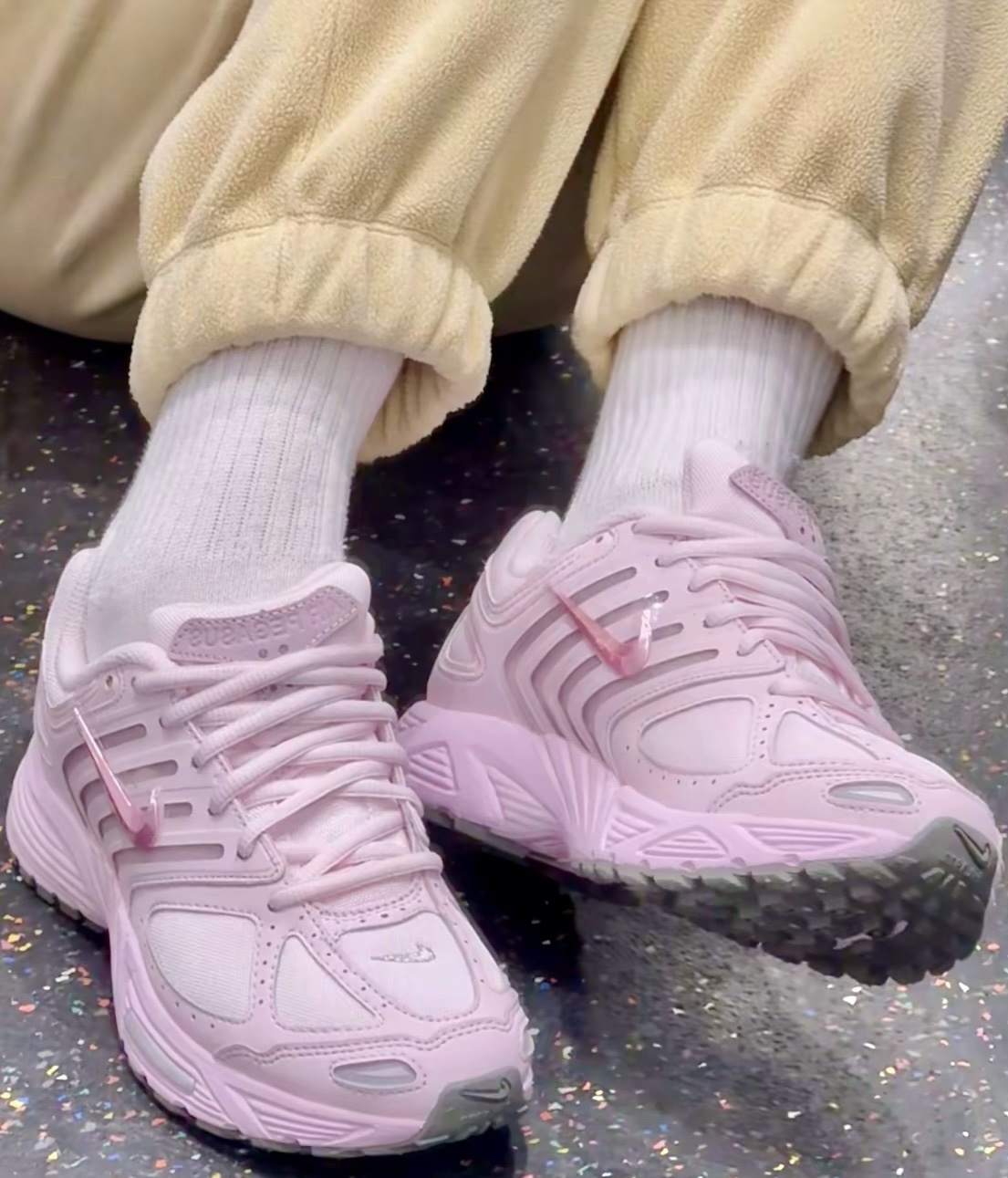 custom review-Nike Air Pegasus 2K5 Устойчивый к истиранию Дышащий Низкий Топ Повседневные Беговые кроссовки Женские Розовые