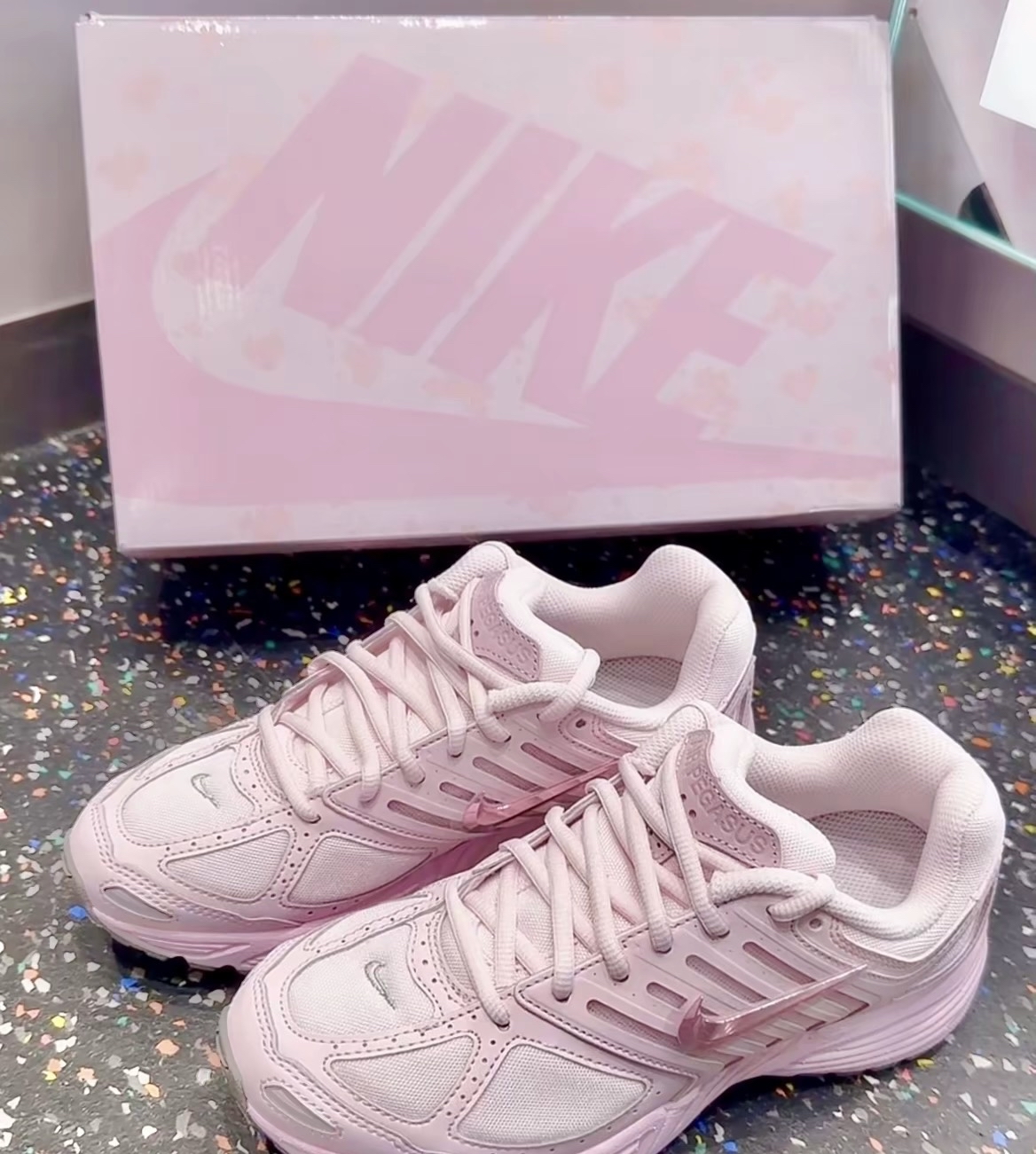 custom review-Nike Air Pegasus 2K5 Устойчивый к истиранию Дышащий Низкий Топ Повседневные Беговые кроссовки Женские Розовые